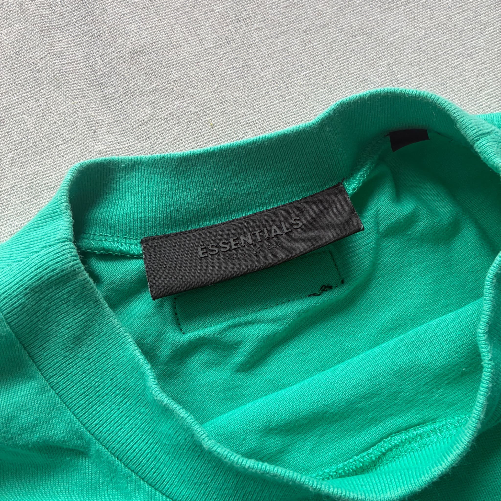 Essentials Boxy T-Shirt Green Oversized Tee — photo 4 of 6
