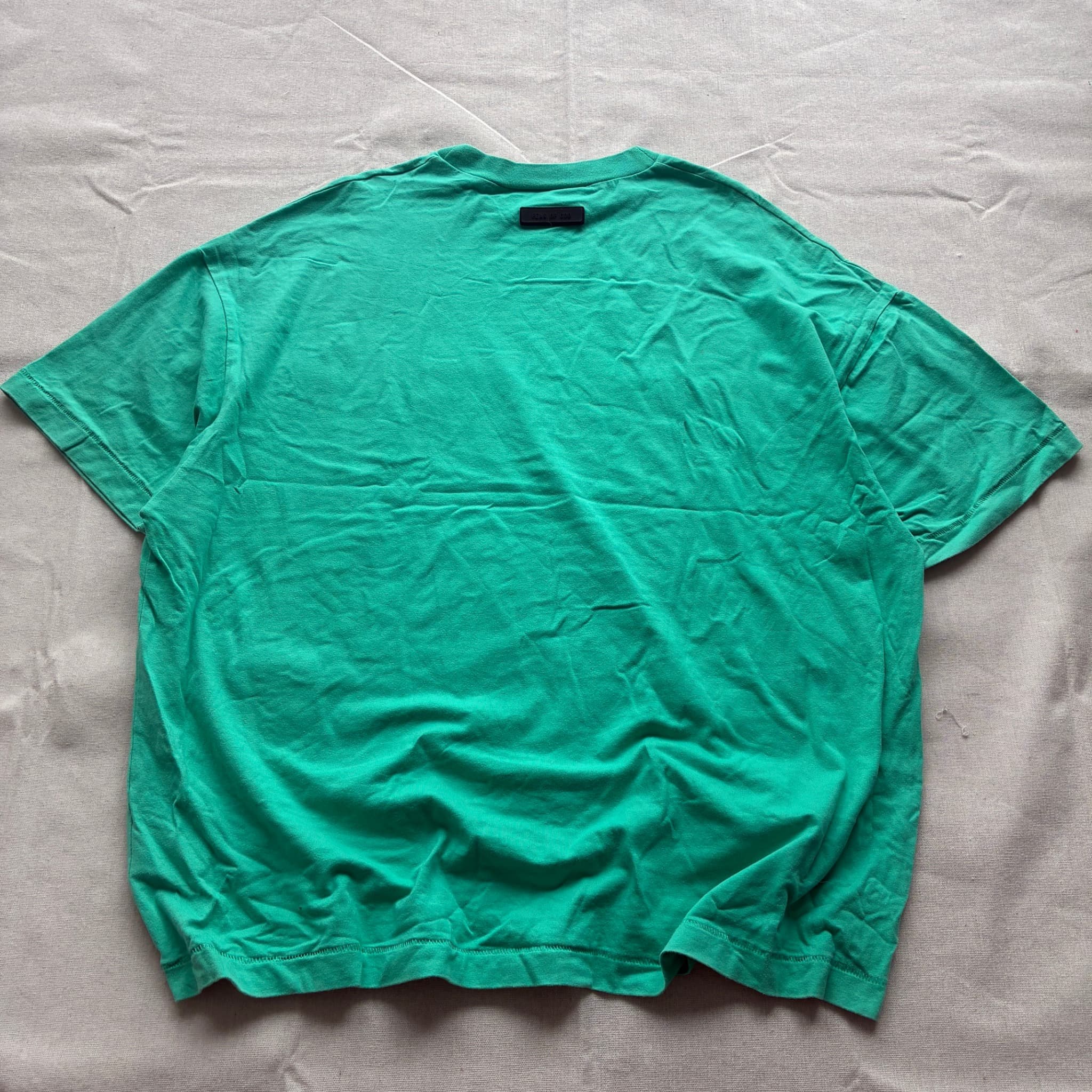 Essentials Boxy T-Shirt Green Oversized Tee — photo 5 of 6