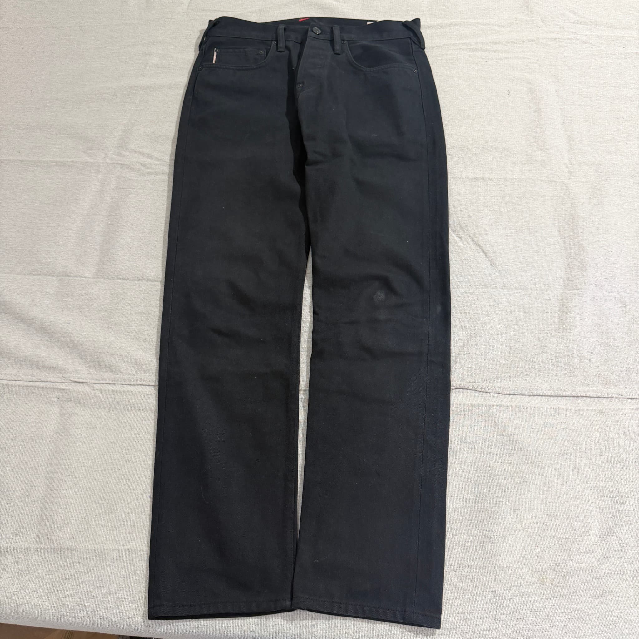 Evisu Black Denim Jeans With Floral Seagull Print Size 30 — photo 8 of 10