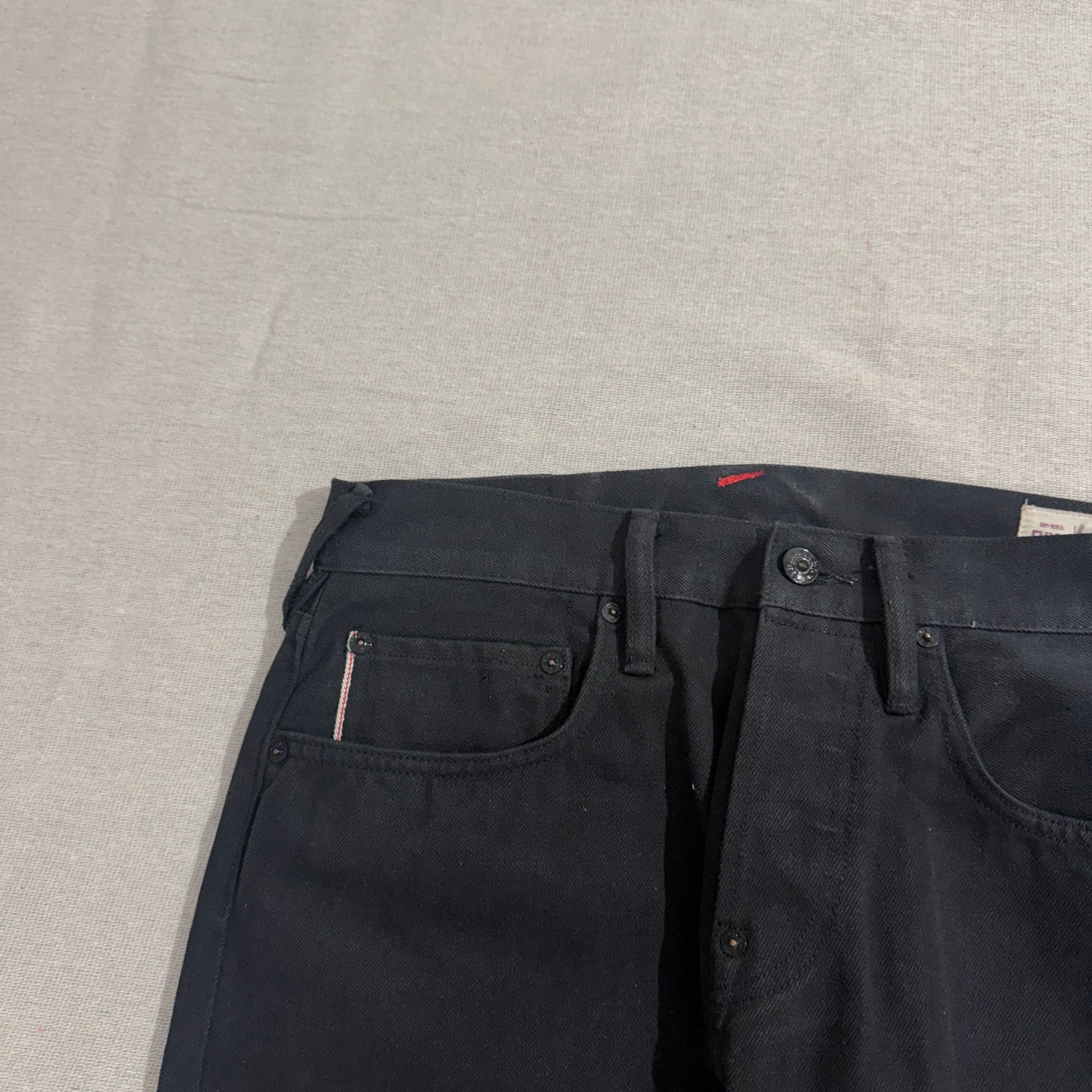 Evisu Black Denim Jeans With Floral Seagull Print Size 30 — photo 9 of 10