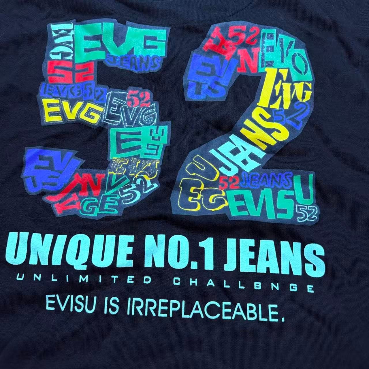 Evisu Black Graphic Sweatshirt XL — photo 8 of 8
