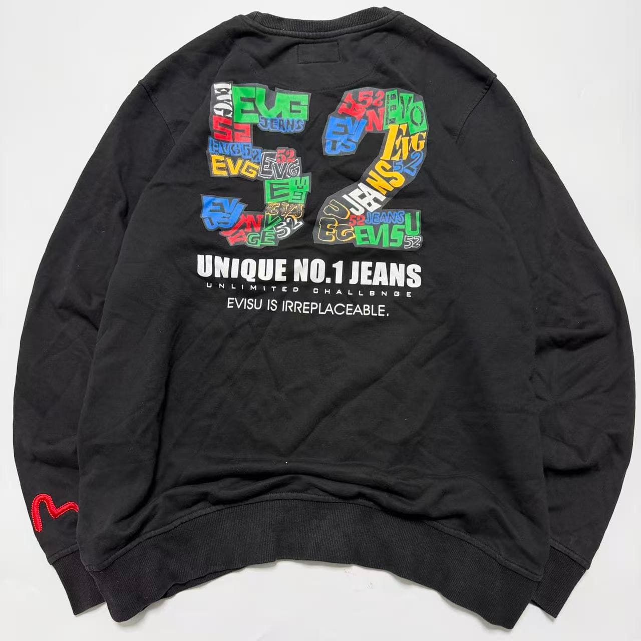 Evisu Black Graphic Sweatshirt XL — photo 2 of 8