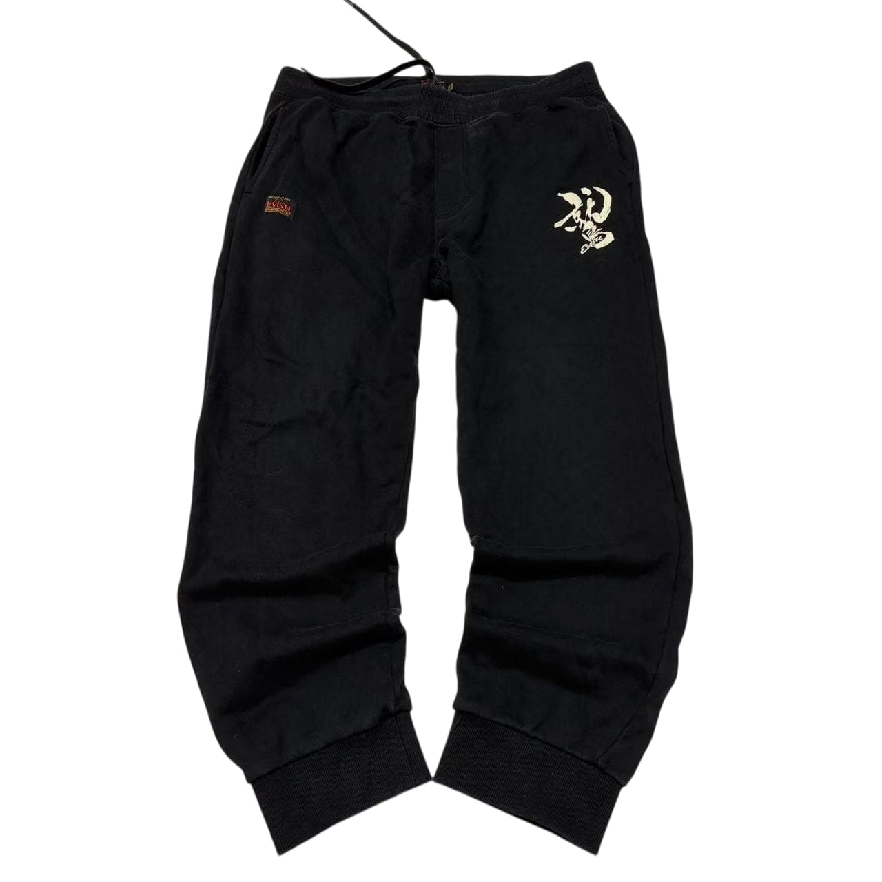 Evisu Black Kanji Graphic Jogger Sweatpants XXL — photo 2 of 11