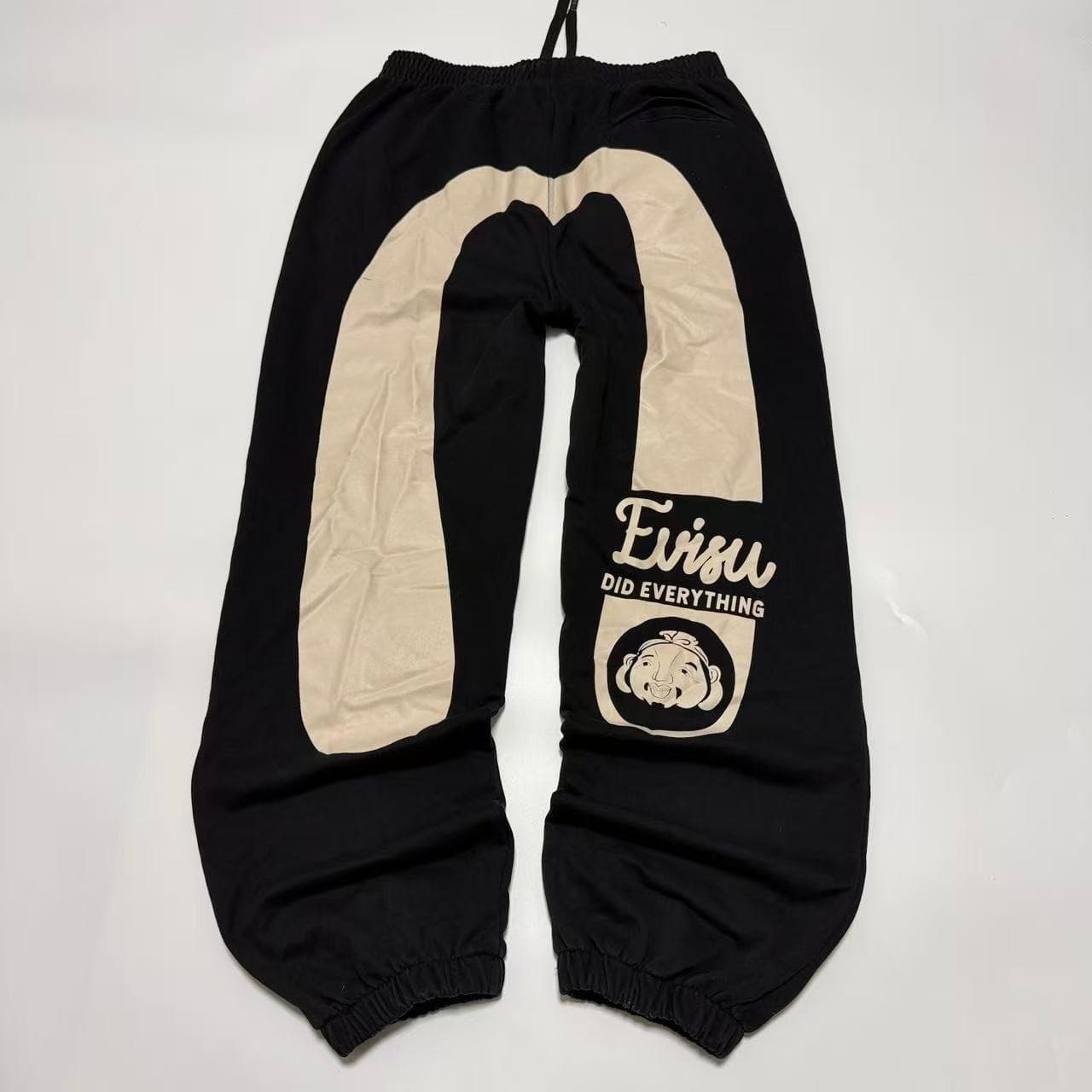 Evisu Black Logo Embroidered Sweatpants — photo 1 of 12