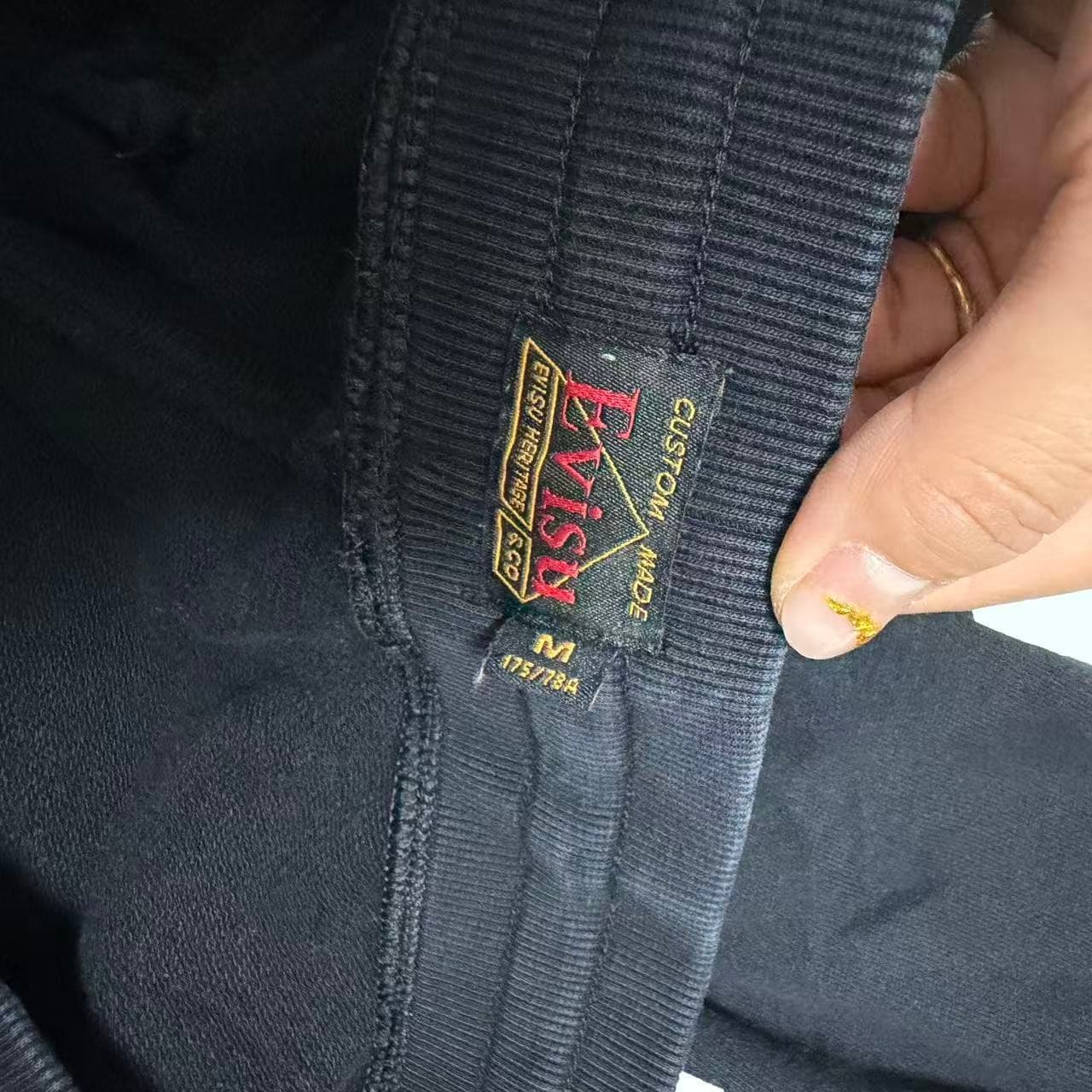 Evisu Black Logo Print Sweatpants — photo 3 of 11