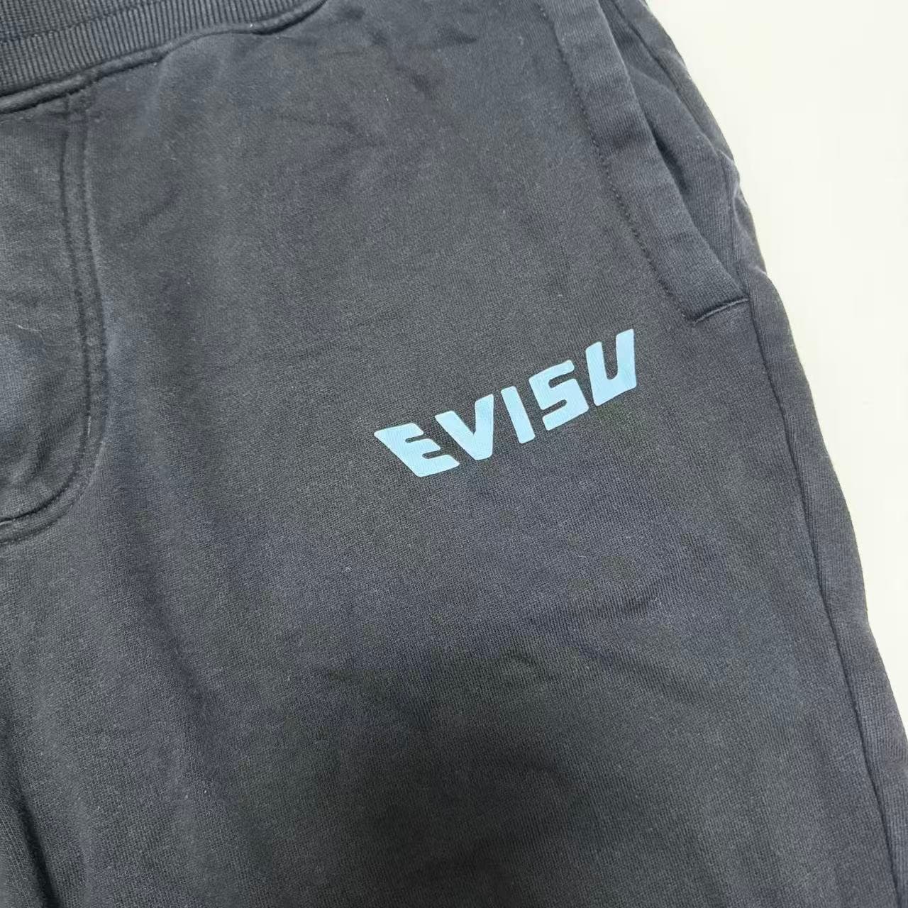 Evisu Black Logo Print Sweatpants — photo 9 of 11