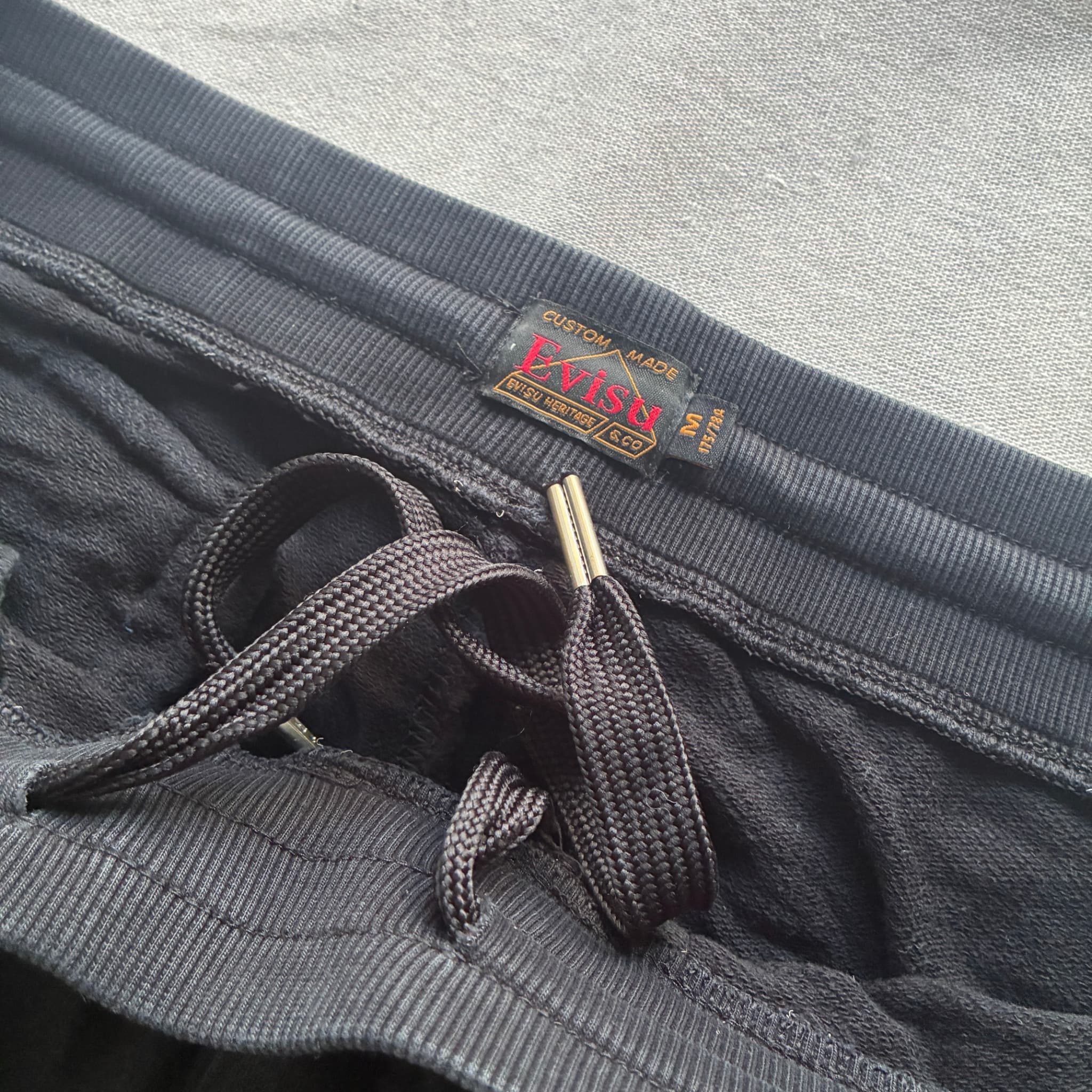 Evisu Black Sweatpants With Seagull Logo Men's Size M — photo 4 of 7