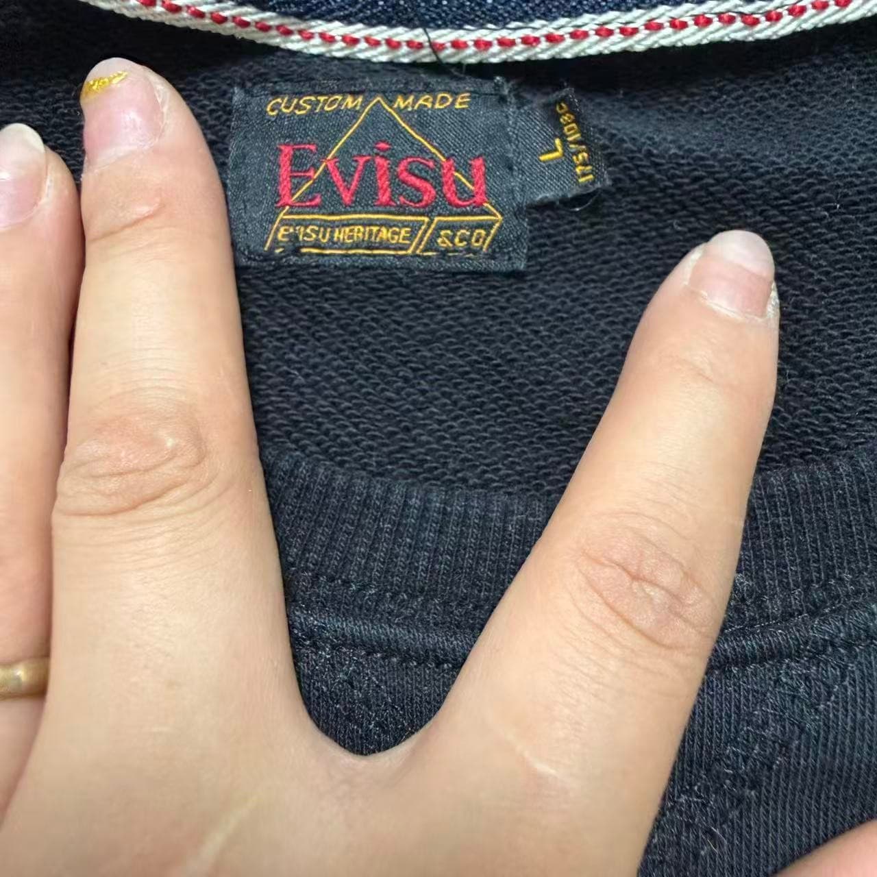 Evisu Black Sweatshirt With Camo Logo Graphic — photo 4 of 7