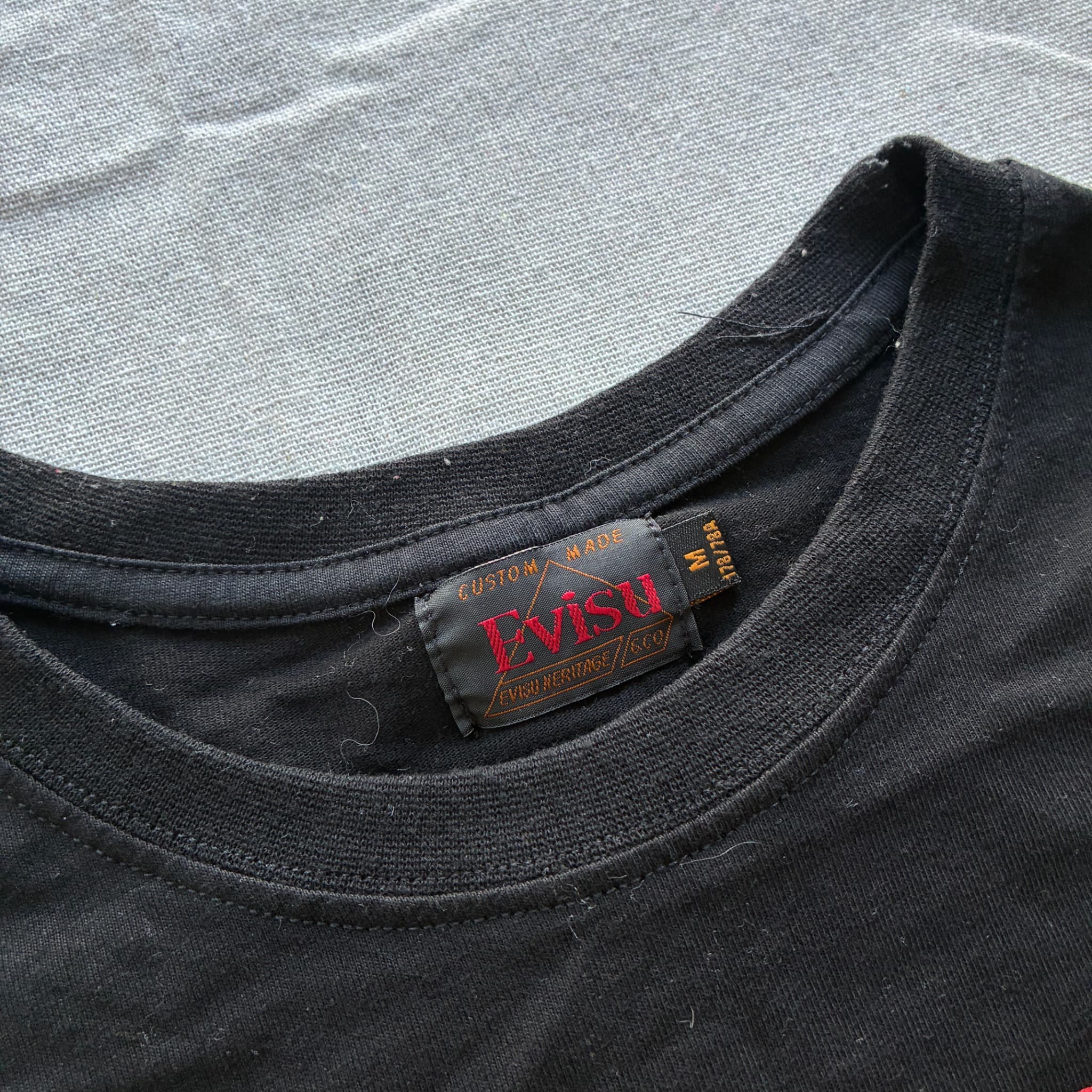 Evisu Black T-Shirt With Red Logo — photo 3 of 7