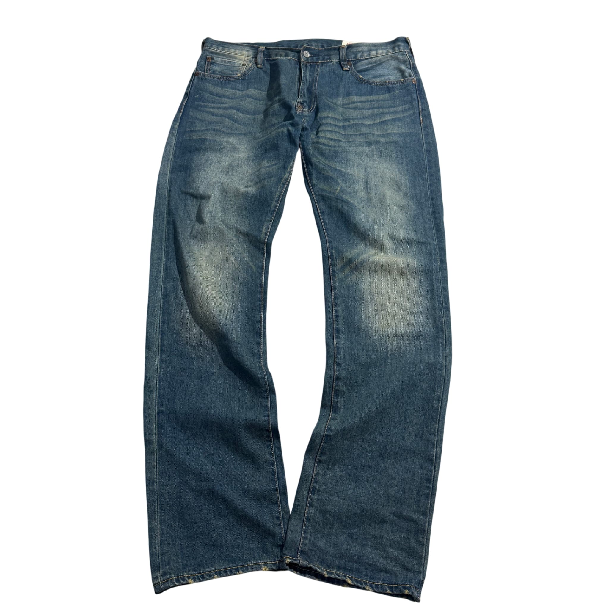 Evisu Blue Denim Jeans Straight Leg Men's Size 36 — photo 1 of 7