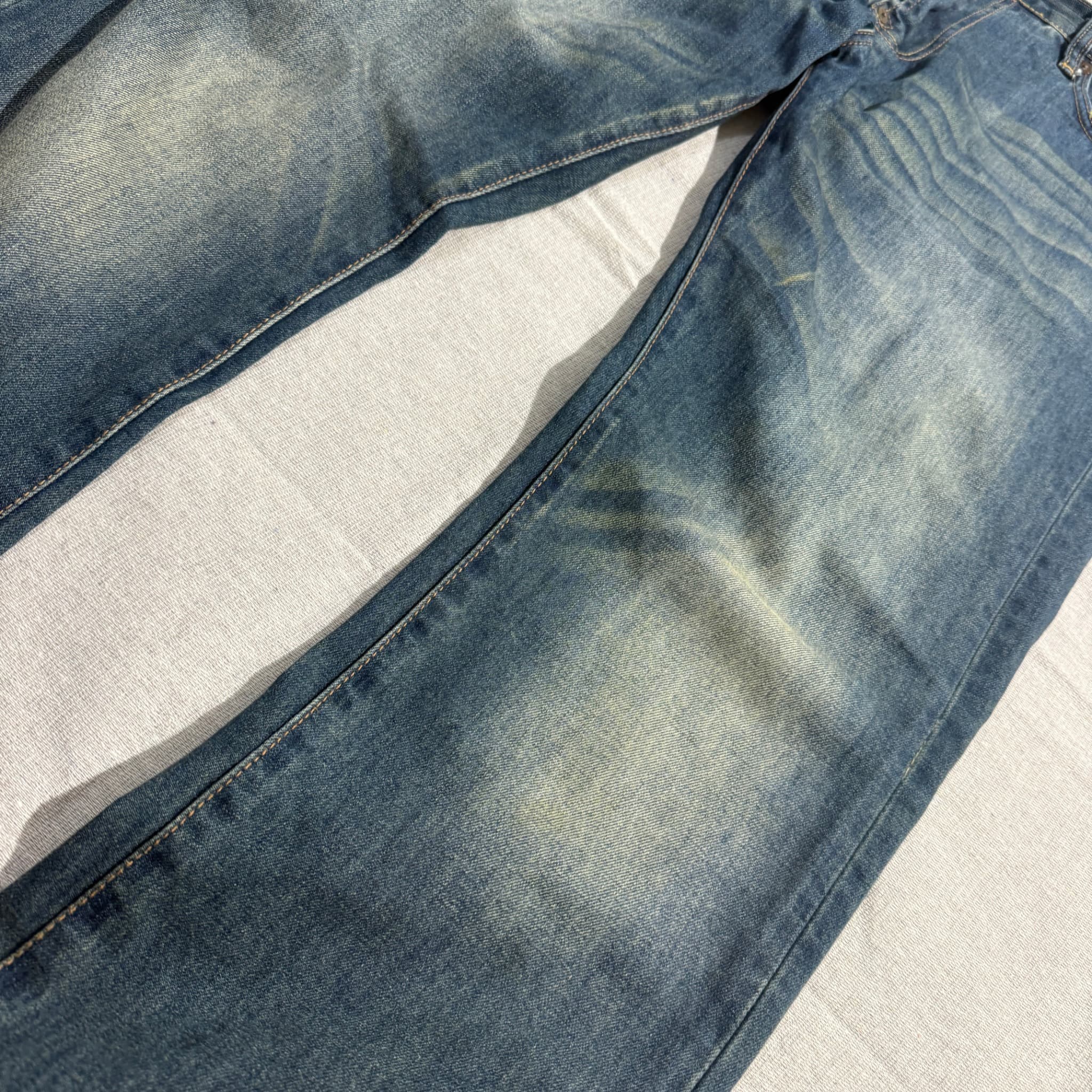 Evisu Blue Denim Jeans Straight Leg Men's Size 36 — photo 2 of 7