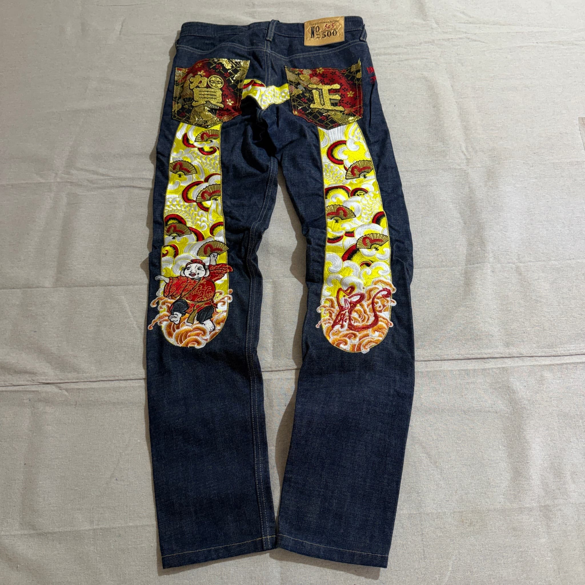 Evisu Collectors Edition Selvedge Denim Jeans Embroidered Dark Blue Size 30 — photo 2 of 8