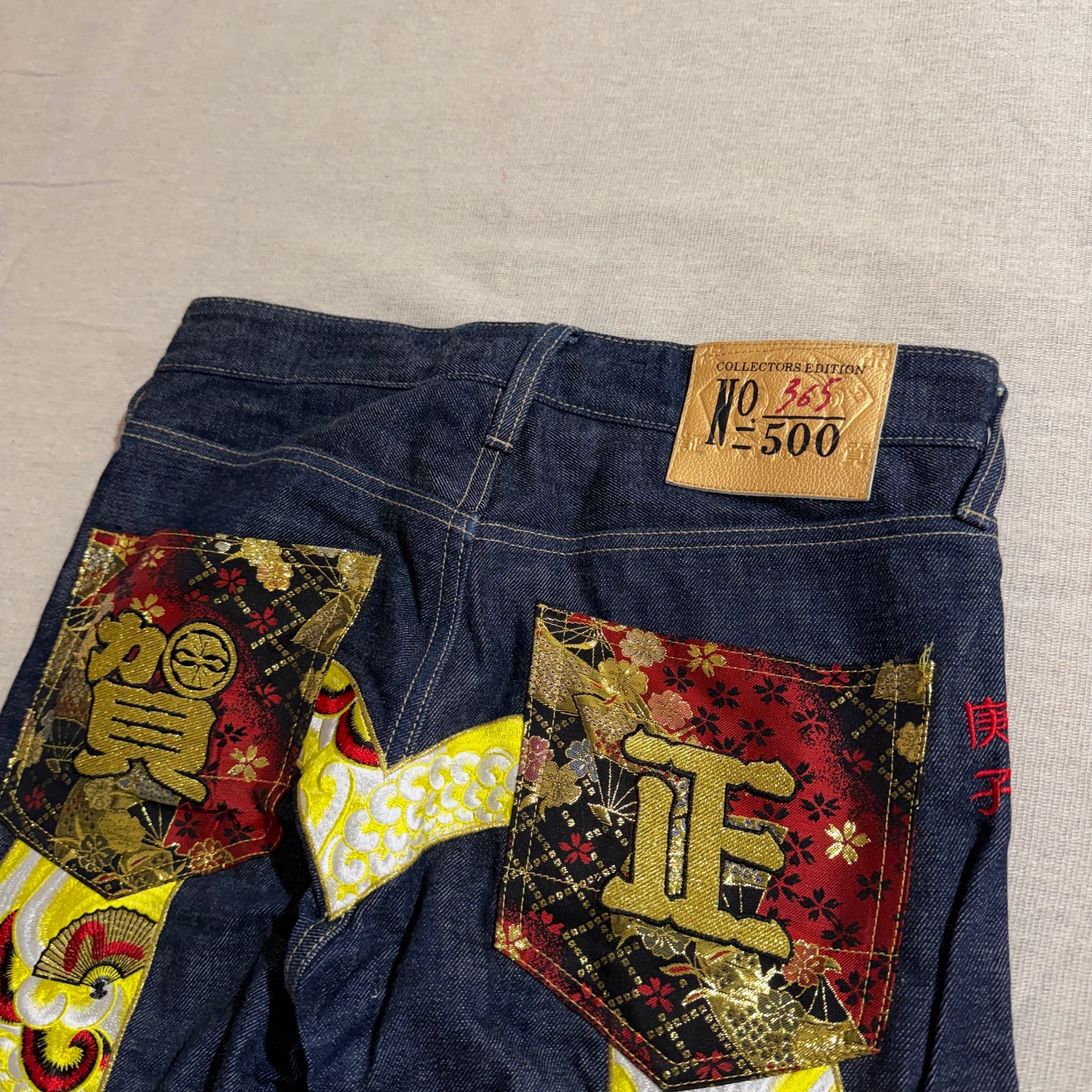 Evisu Collectors Edition Selvedge Denim Jeans Embroidered Dark Blue Size 30 — photo 4 of 8