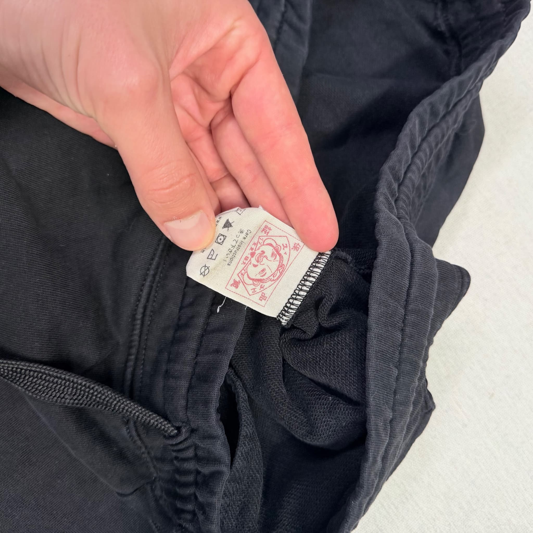 Evisu Custom Made Black Sweat Shorts With Graphic Print Size S — photo 6 of 8