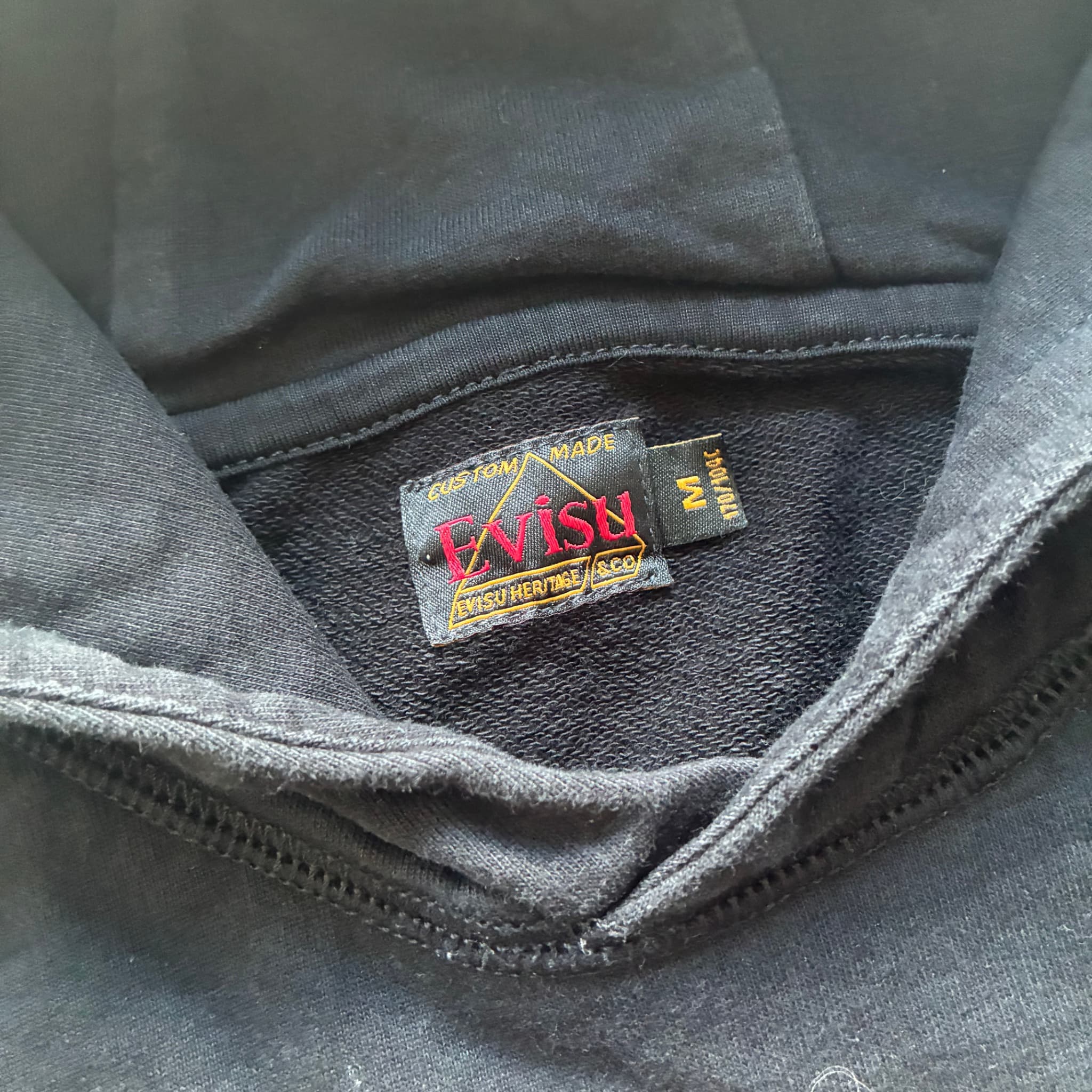 Evisu Daicock Buddha Embroidered Hoodie Black M — photo 4 of 6