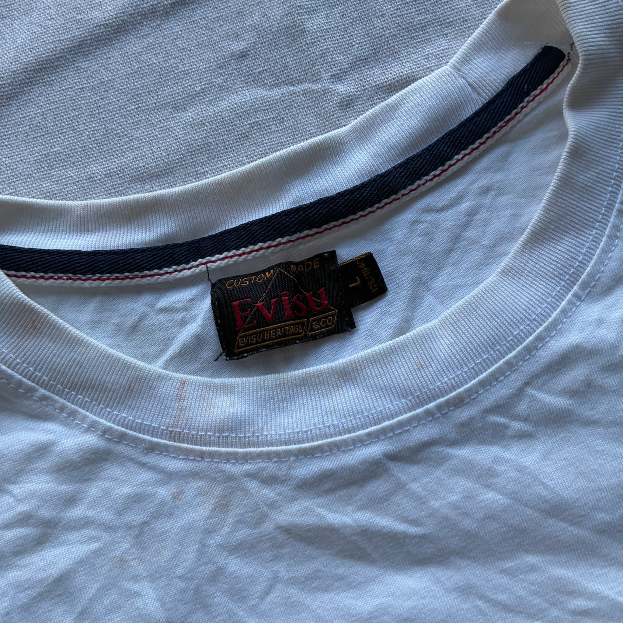 Evisu Daicock Logo Graphic T-Shirt White Size L — photo 4 of 8