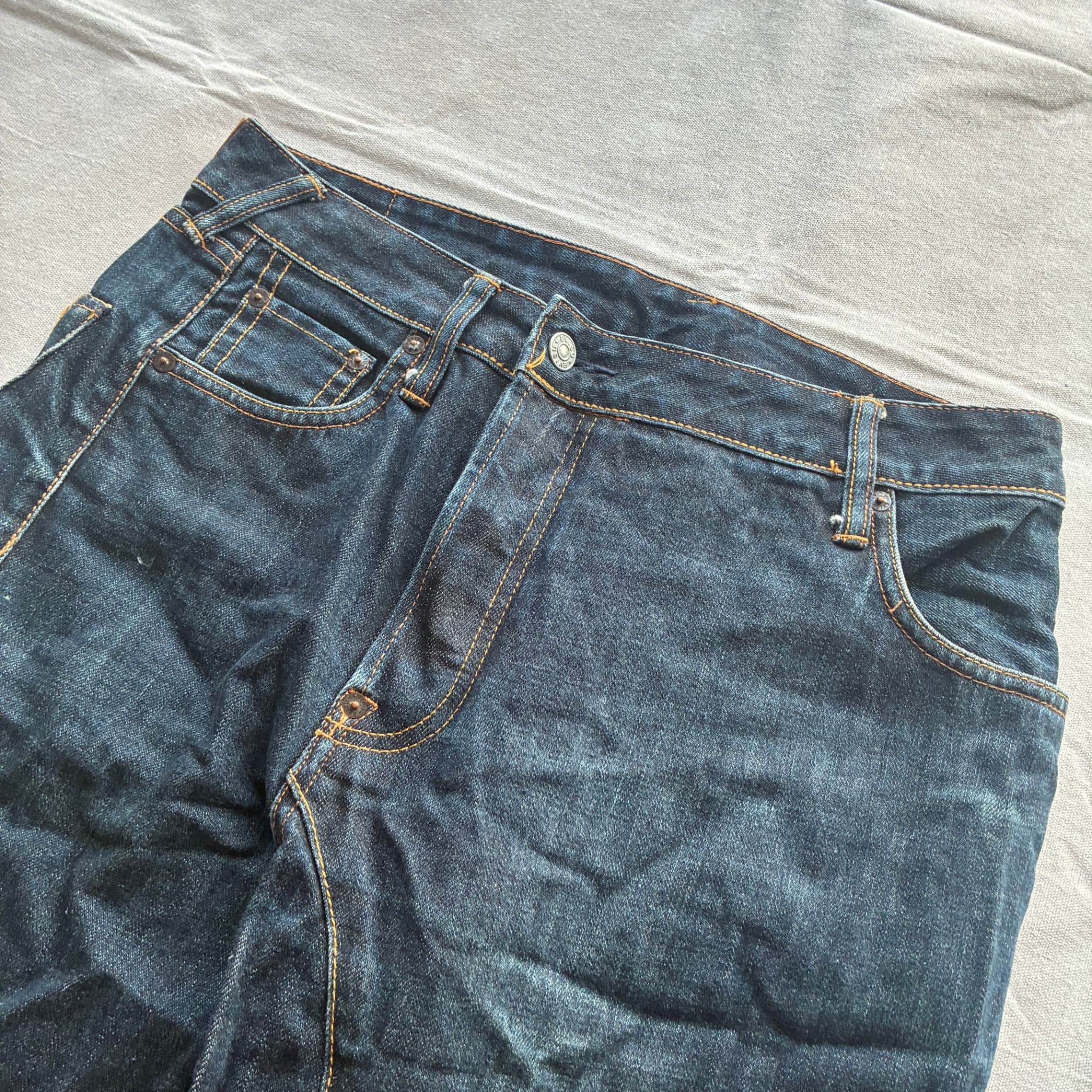 Evisu Dark Wash Denim Jeans Baggy Vintage 2000s Release Size 32 — photo 3 of 7