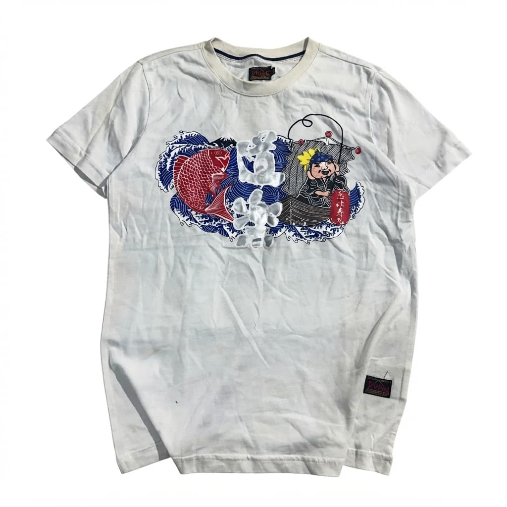 Evisu Ebisu Daikoku Graphic T-Shirt White Size M — photo 1 of 6