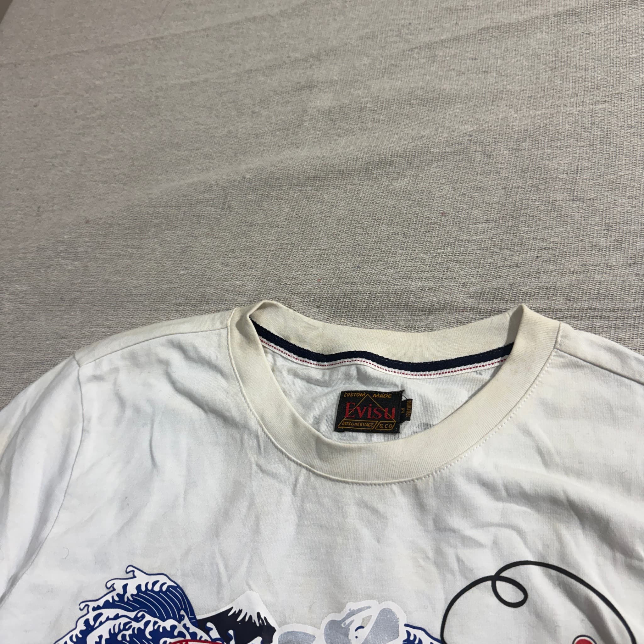 Evisu Ebisu Daikoku Graphic T-Shirt White Size M — photo 3 of 6