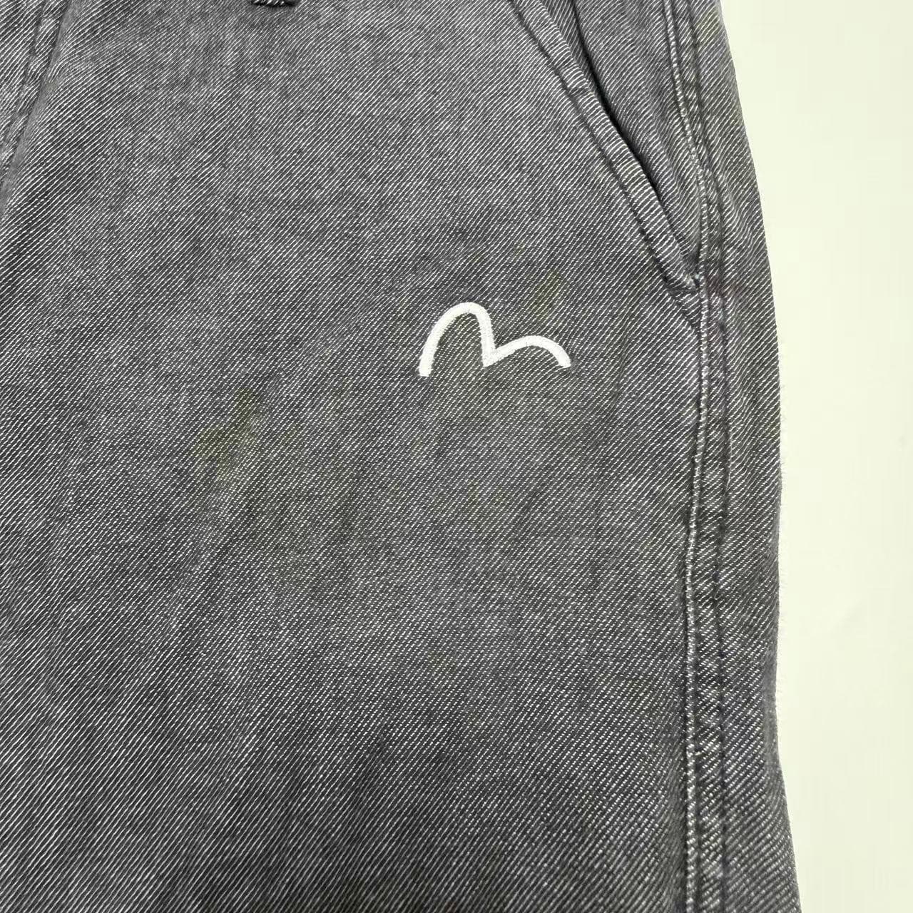 Evisu Embroidered Seagull Logo Grey Denim Jeans — photo 3 of 9