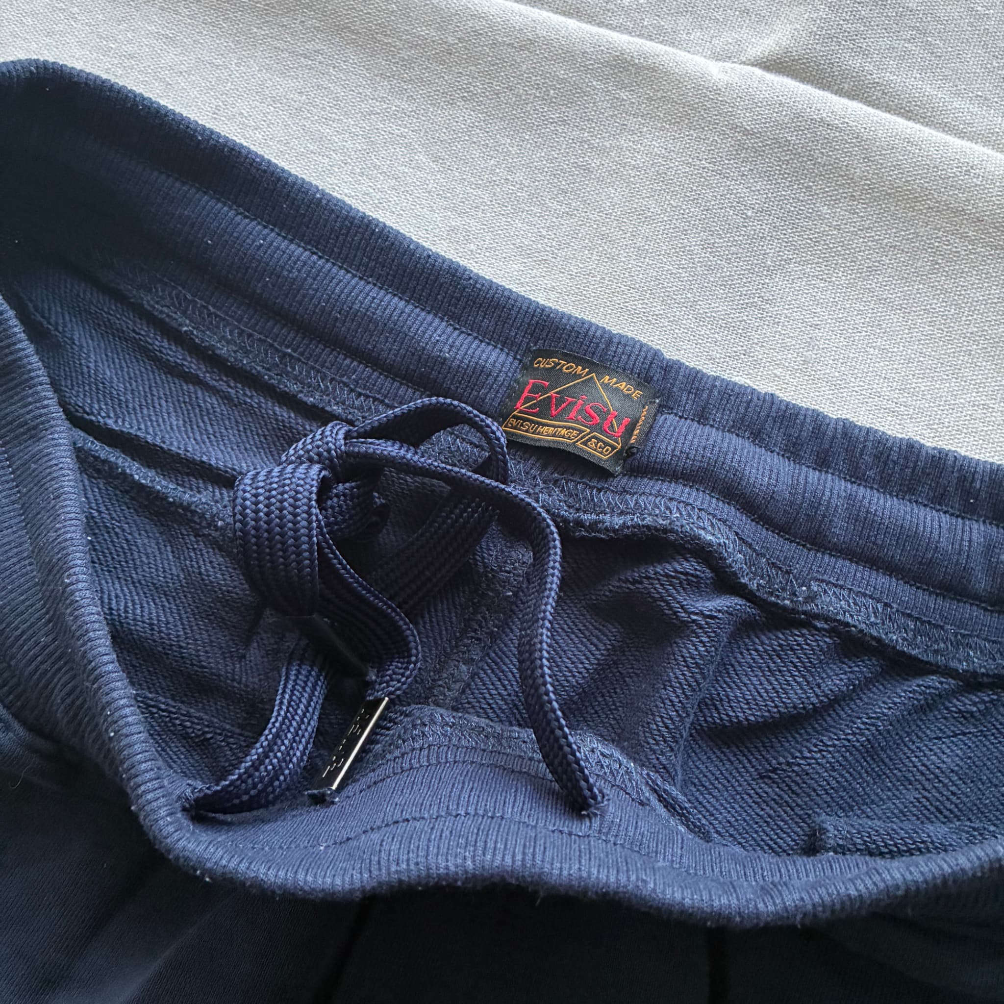 Evisu Heritage & Co. Navy Sweat Shorts With Logo Patch — photo 4 of 7