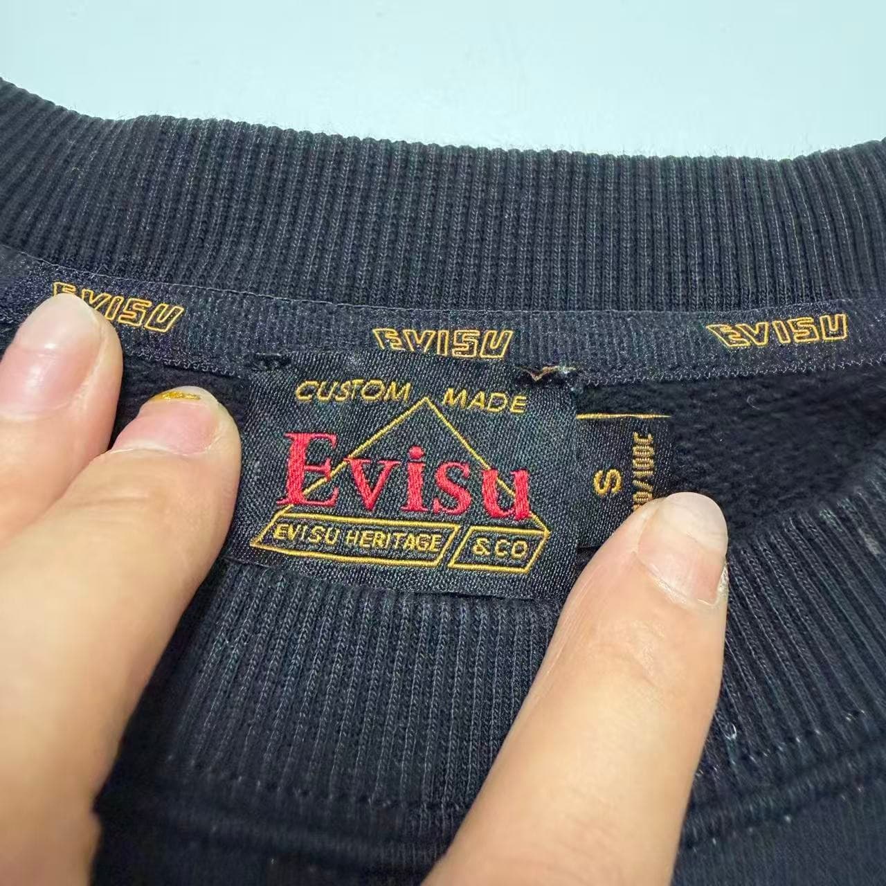 Evisu Heritage Seagull Pocket Sweatshirt Black — photo 6 of 8