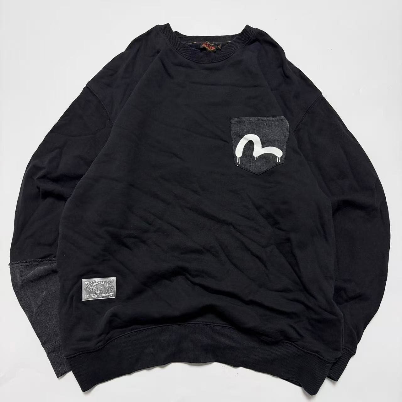 Evisu Heritage Seagull Pocket Sweatshirt Black — photo 1 of 8