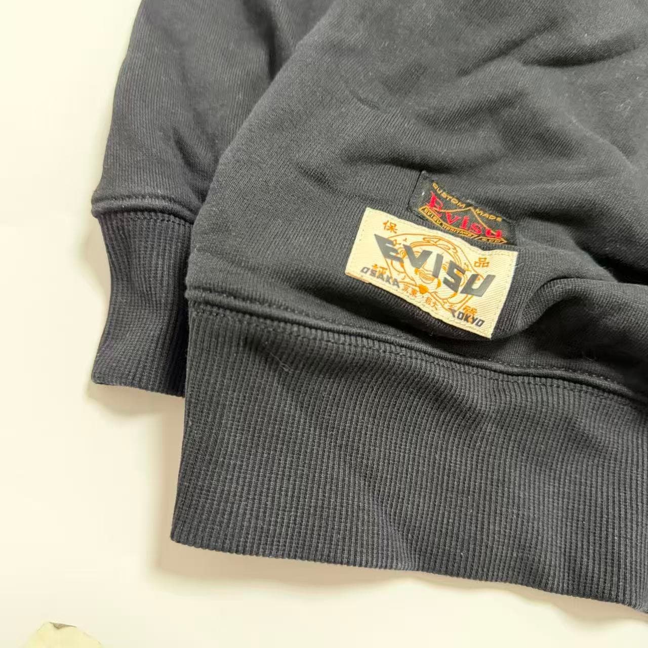 Evisu Heritage Seagull Pocket Sweatshirt Black — photo 3 of 8