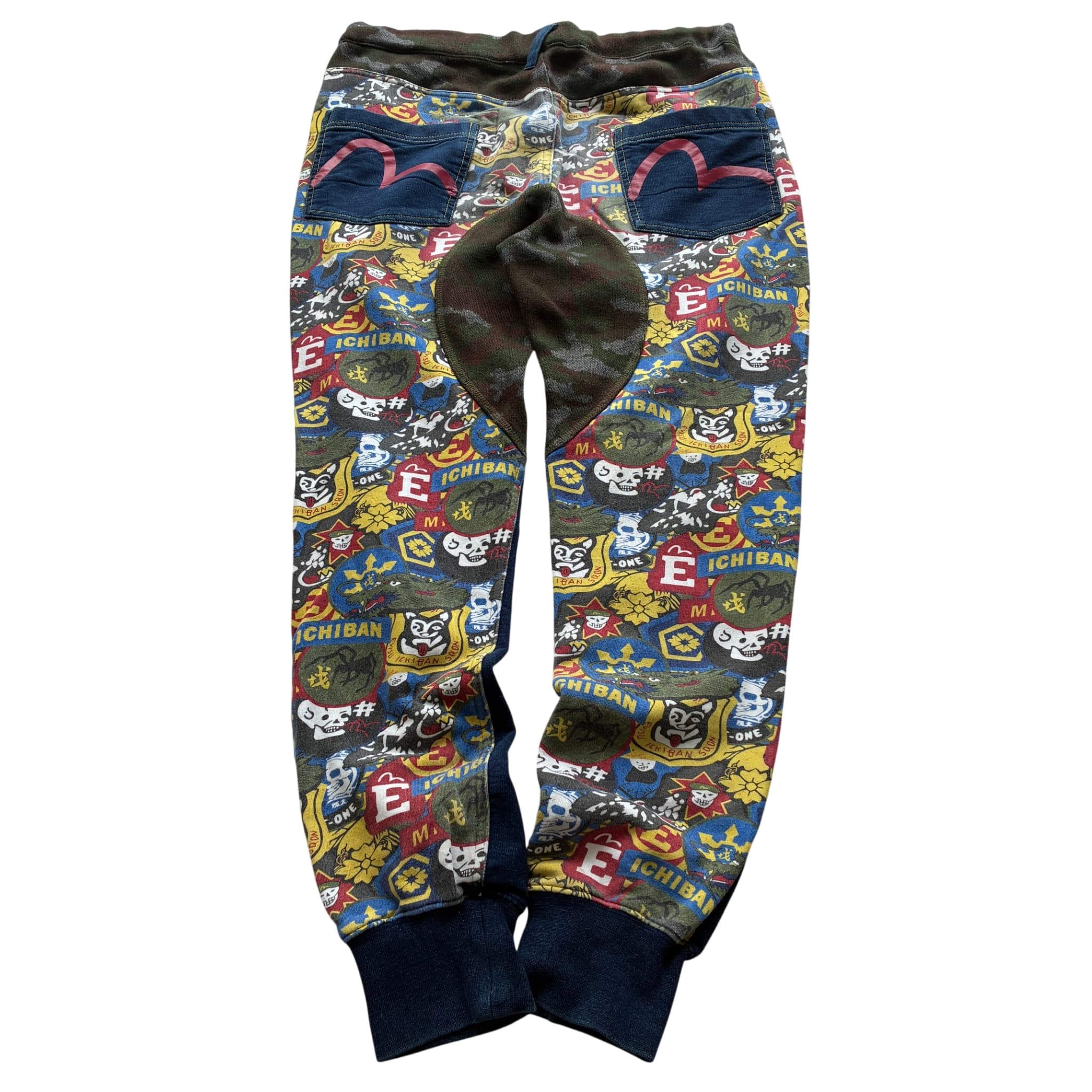 Evisu Ichiban All-Over Print Sweatpants Navy Blue Size S — photo 1 of 7