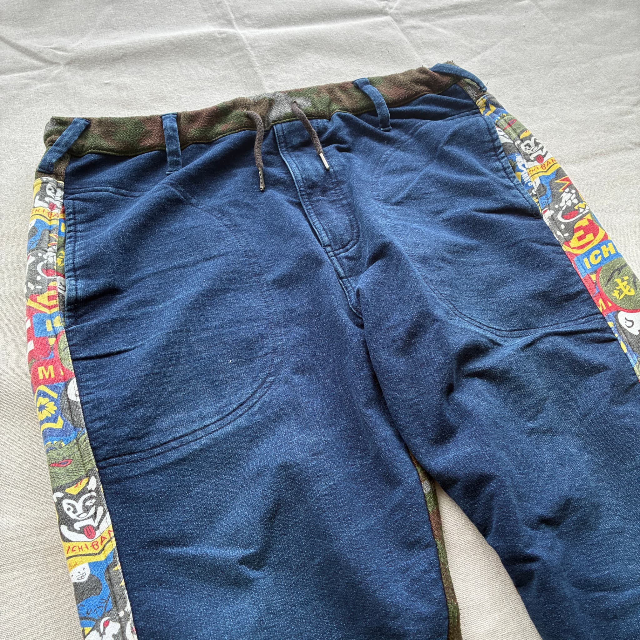 Evisu Ichiban All-Over Print Sweatpants Navy Blue Size S — photo 5 of 7