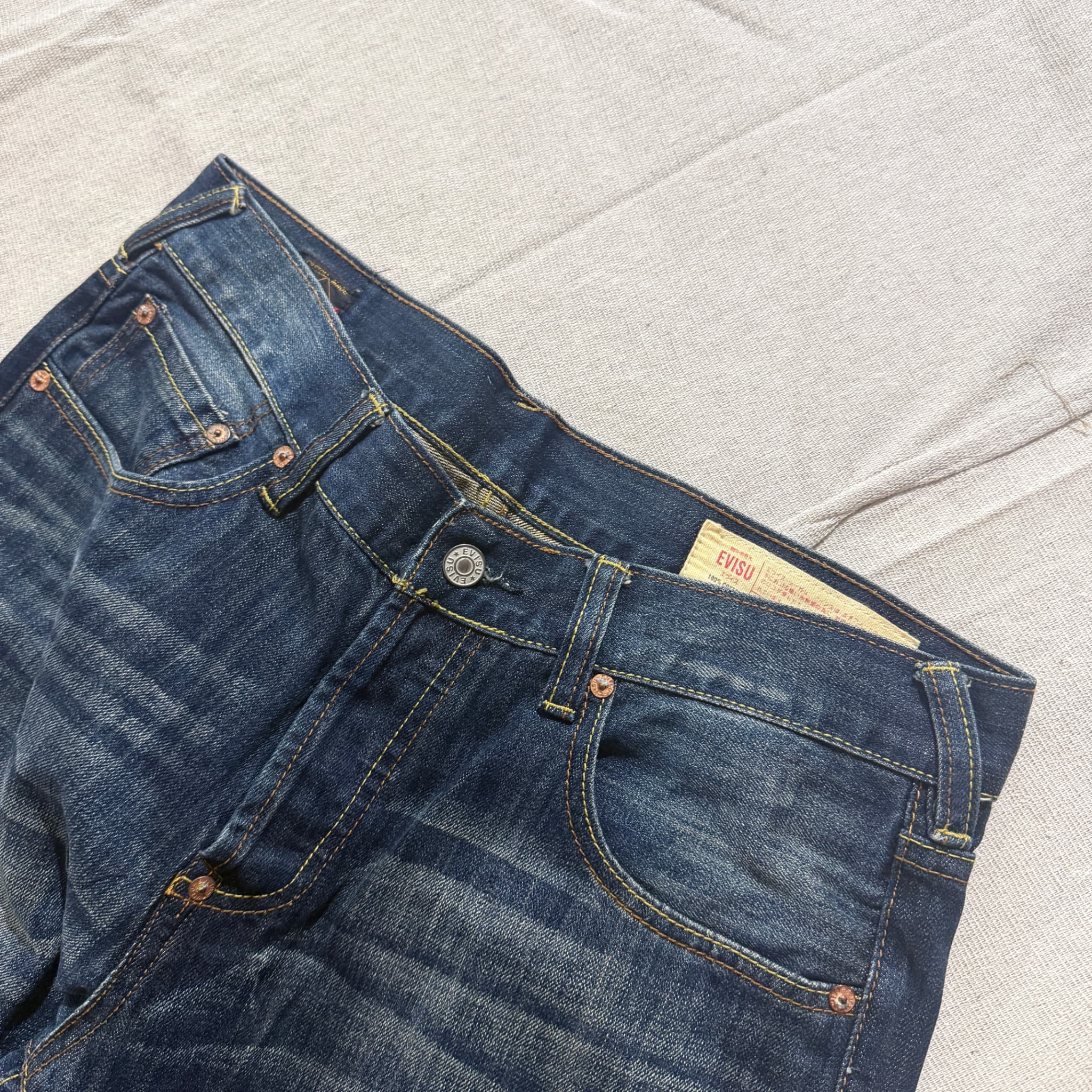 Evisu Men's Graphic Print Denim Jeans — photo 7 of 11