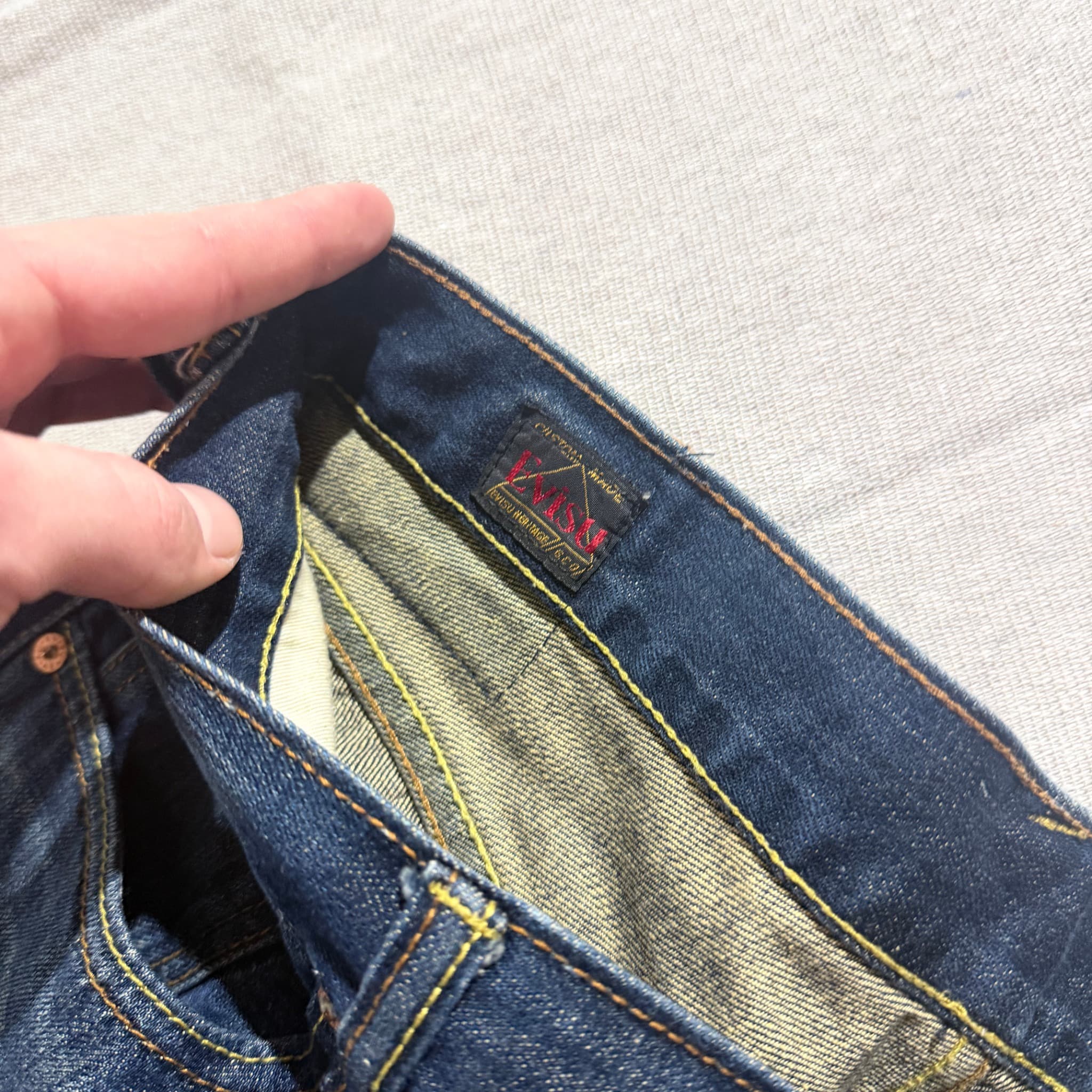 Evisu Men's Graphic Print Denim Jeans — photo 9 of 11