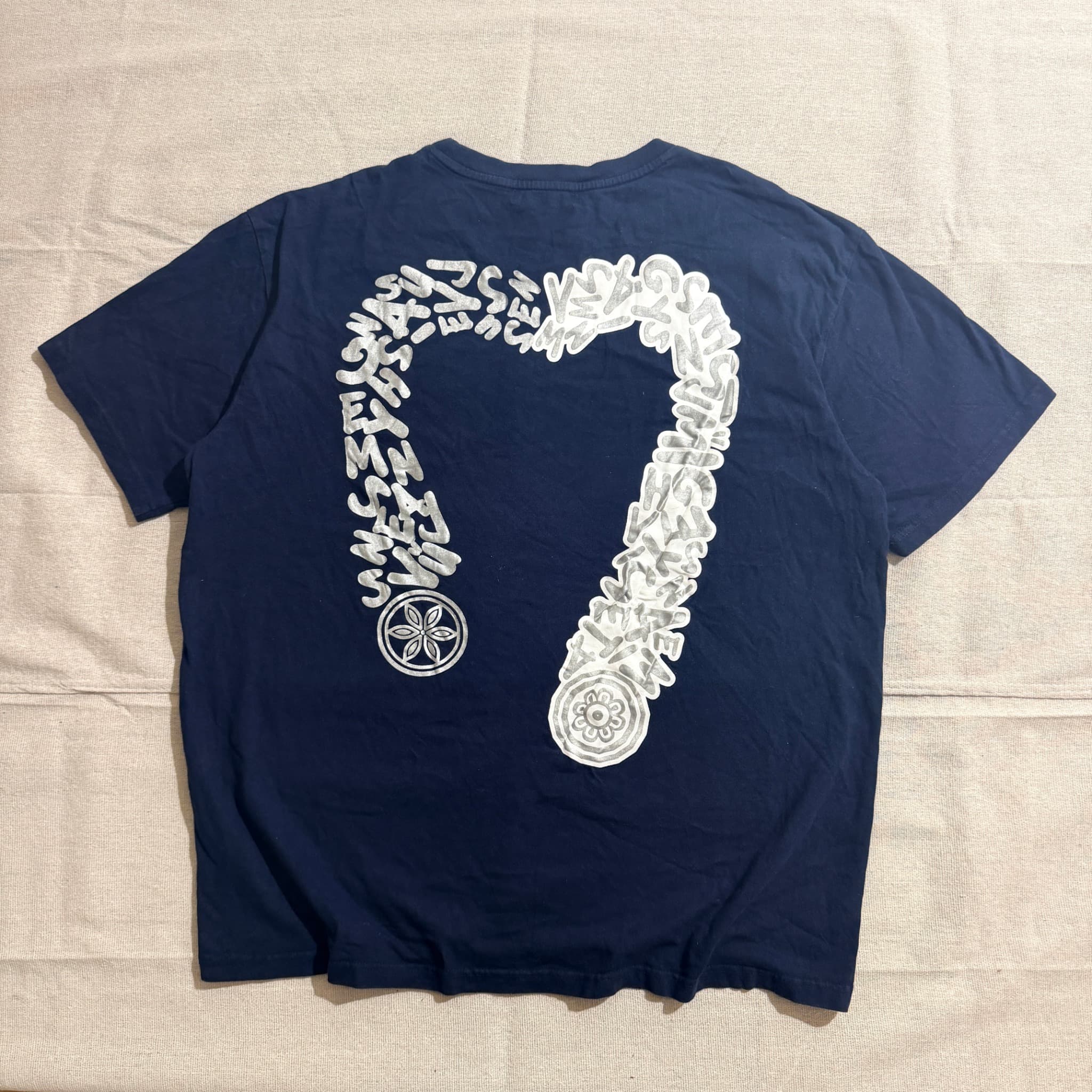 Evisu Navy Blue Metallic Seagull Pocket T-Shirt — photo 2 of 8