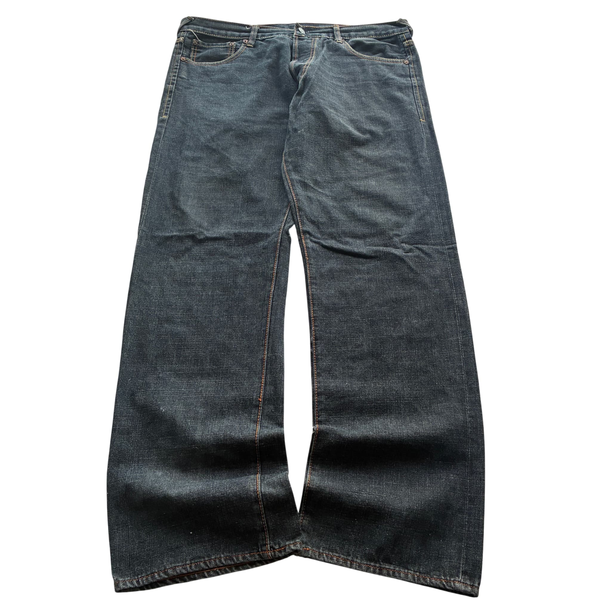 Evisu No. 2 Jeans Dark Wash Denim Baggy Vintage 2000s Release Size 38 — photo 1 of 7
