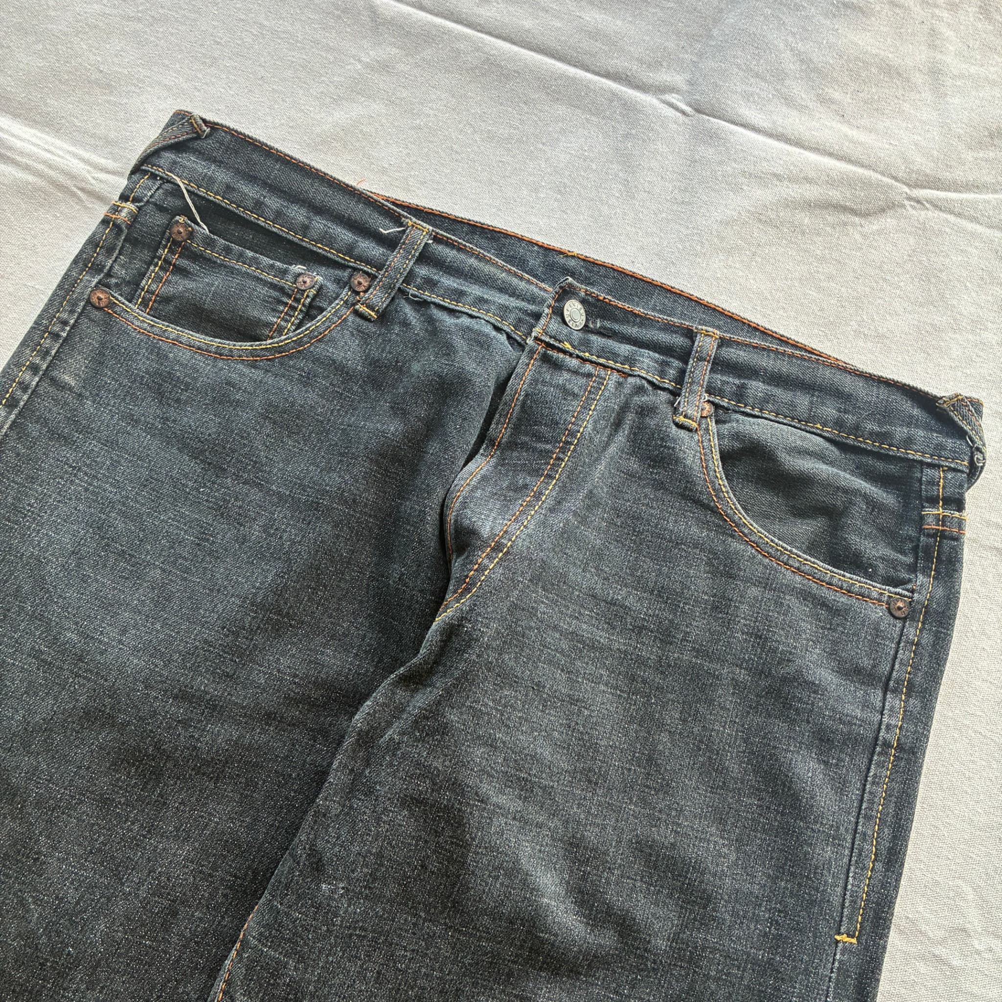 Evisu No. 2 Jeans Dark Wash Denim Baggy Vintage 2000s Release Size 38 — photo 3 of 7