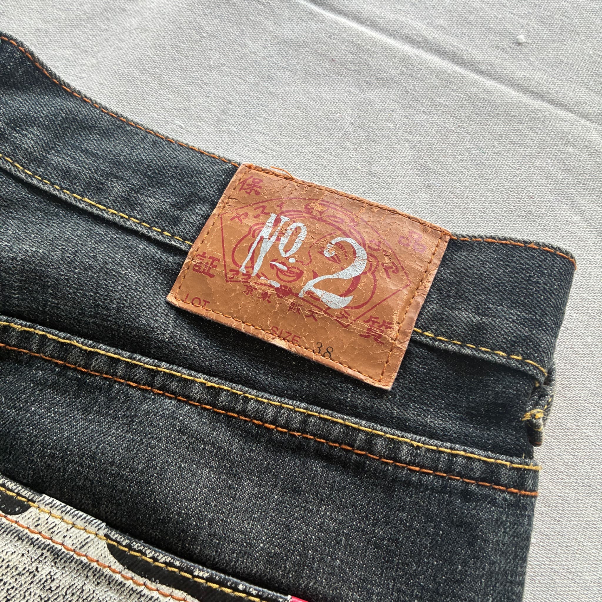 Evisu No. 2 Jeans Dark Wash Denim Baggy Vintage 2000s Release Size 38 — photo 6 of 7