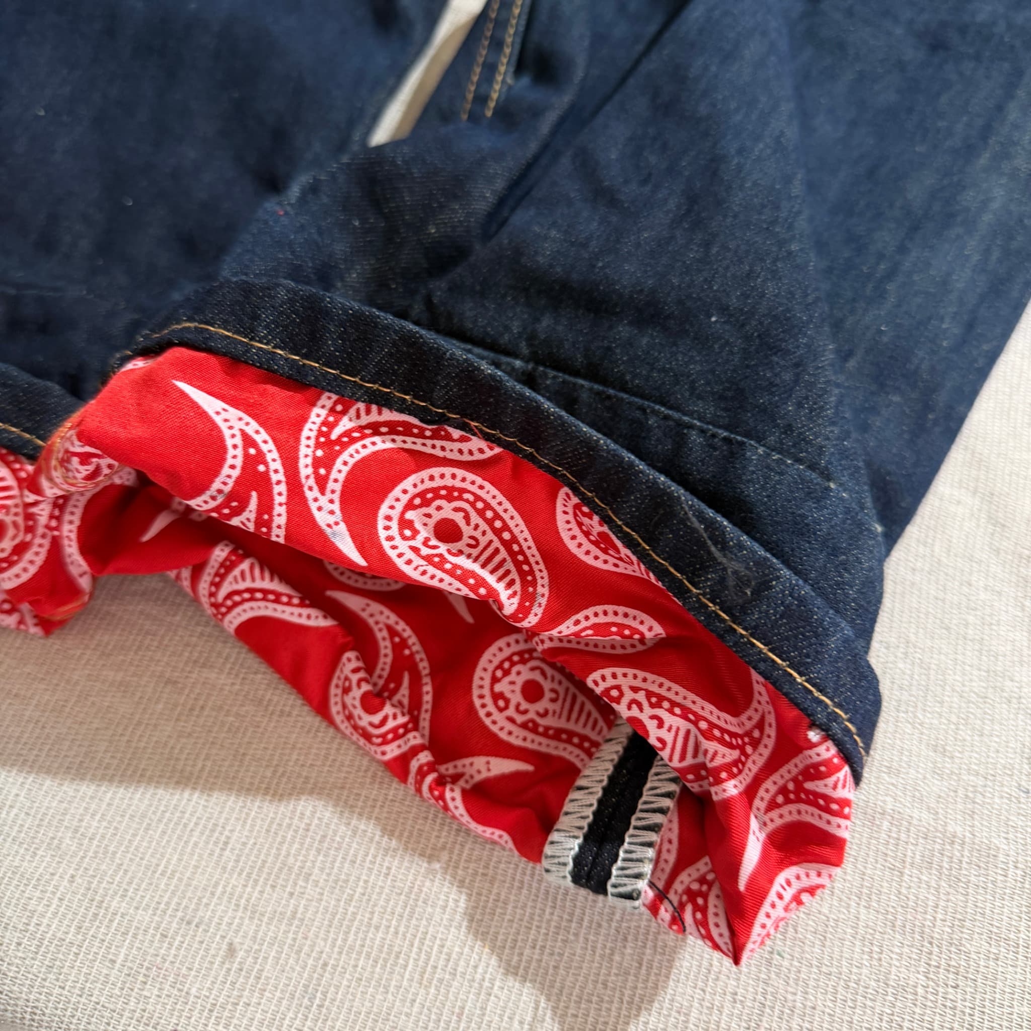 Evisu No. 2 Lot 2008 Dark Wash Denim Jeans With Paisley Detail Size 34 — photo 3 of 8