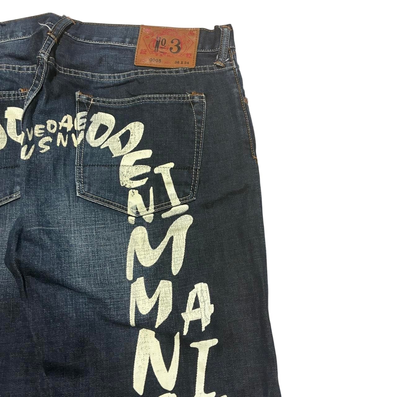 Evisu No. 3 Denim Maniac Jeans Blue Embroidered Men's Size 36 — photo 3 of 7