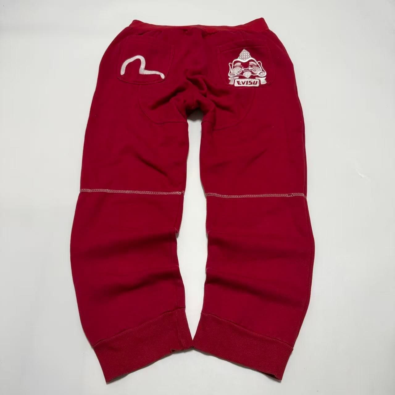 Evisu Red Sweatpants Logo Patch — photo 2 of 10