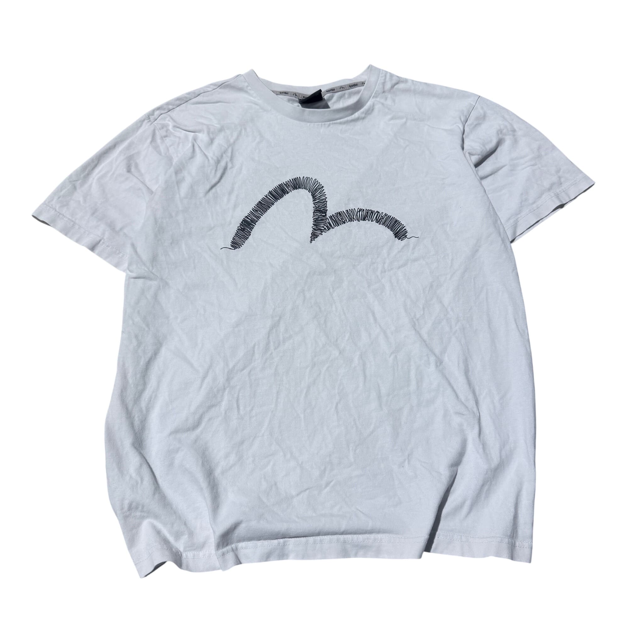 Evisu Scribble Seagull Logo T-Shirt White Men's — photo 1 of 6