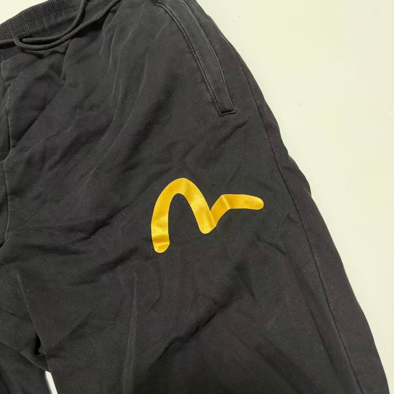 Evisu Seagull Logo Black Sweatpants — photo 3 of 10