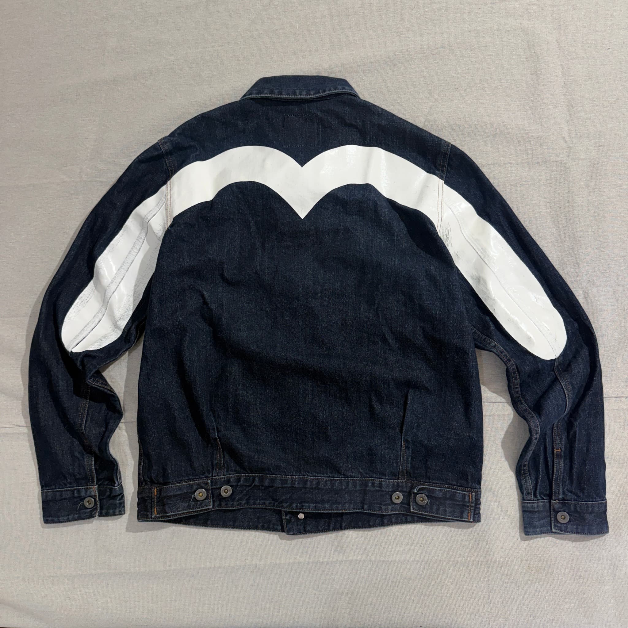 Evisu Seagull Logo Dark Wash Denim Jacket Size 110 — photo 2 of 8