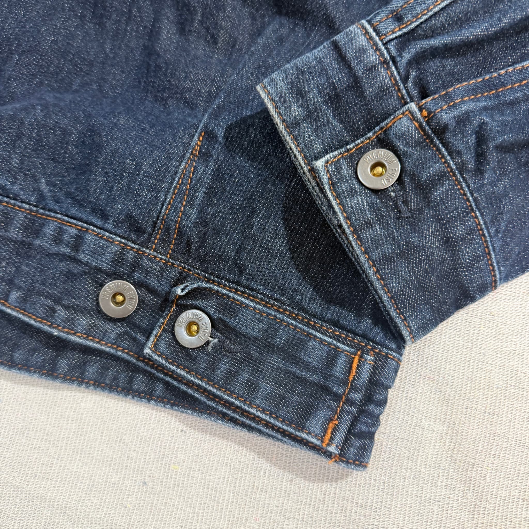 Evisu Seagull Logo Dark Wash Denim Jacket Size 110 — photo 3 of 8