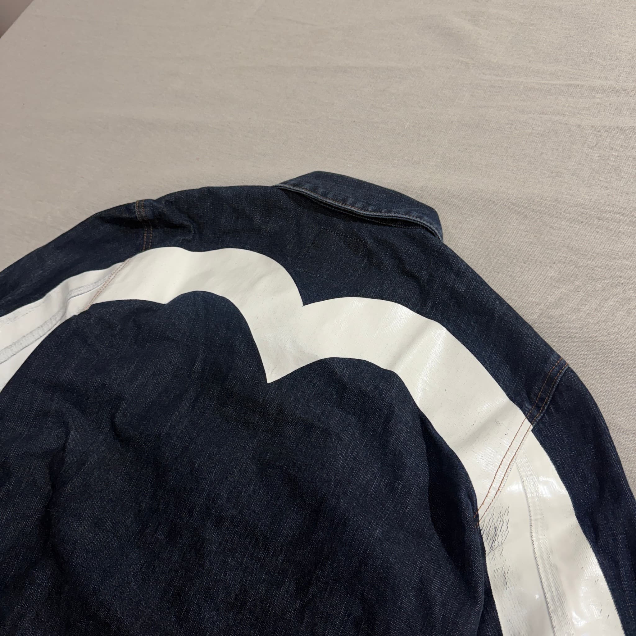 Evisu Seagull Logo Dark Wash Denim Jacket Size 110 — photo 4 of 8