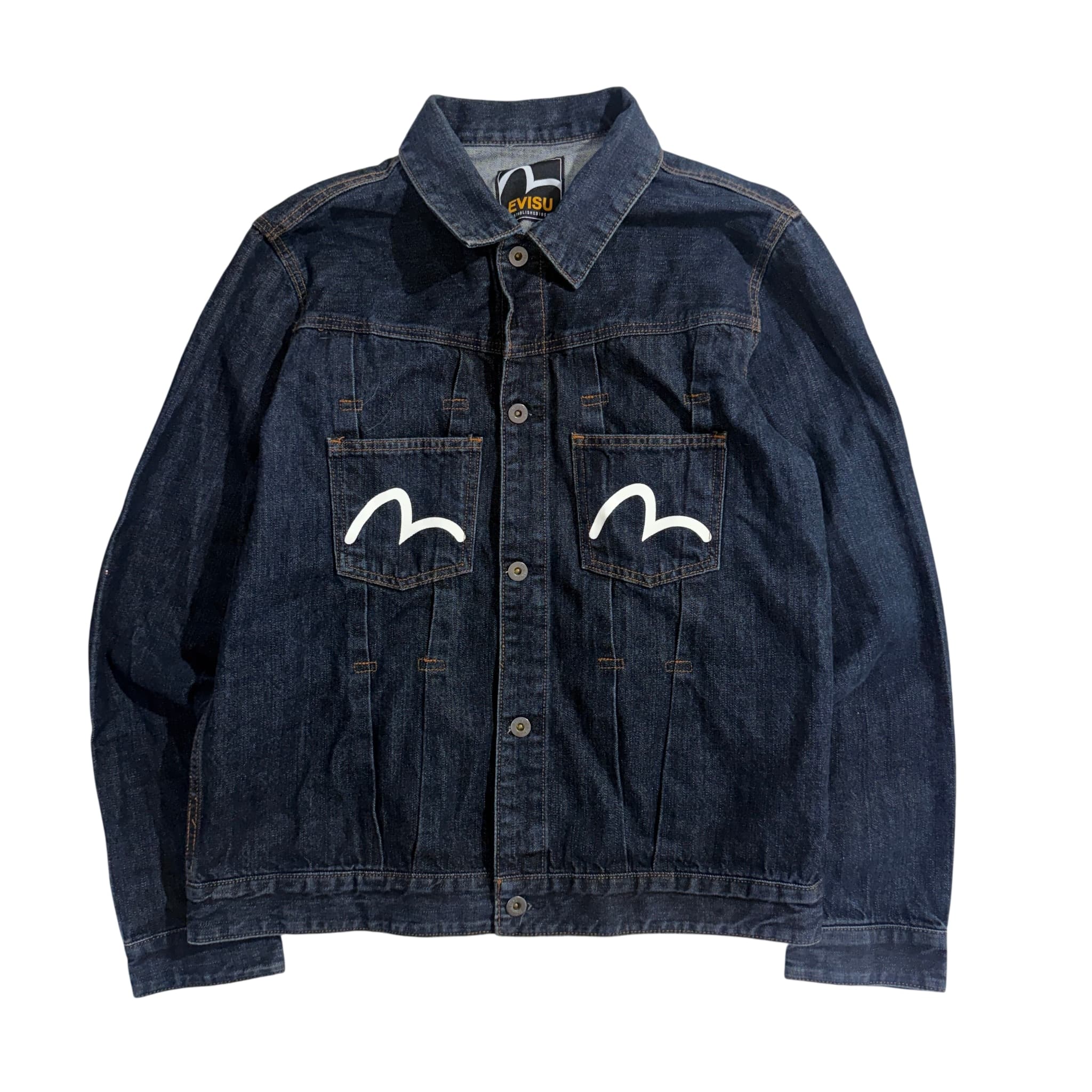 Evisu Seagull Logo Dark Wash Denim Jacket Size 110 — photo 1 of 8