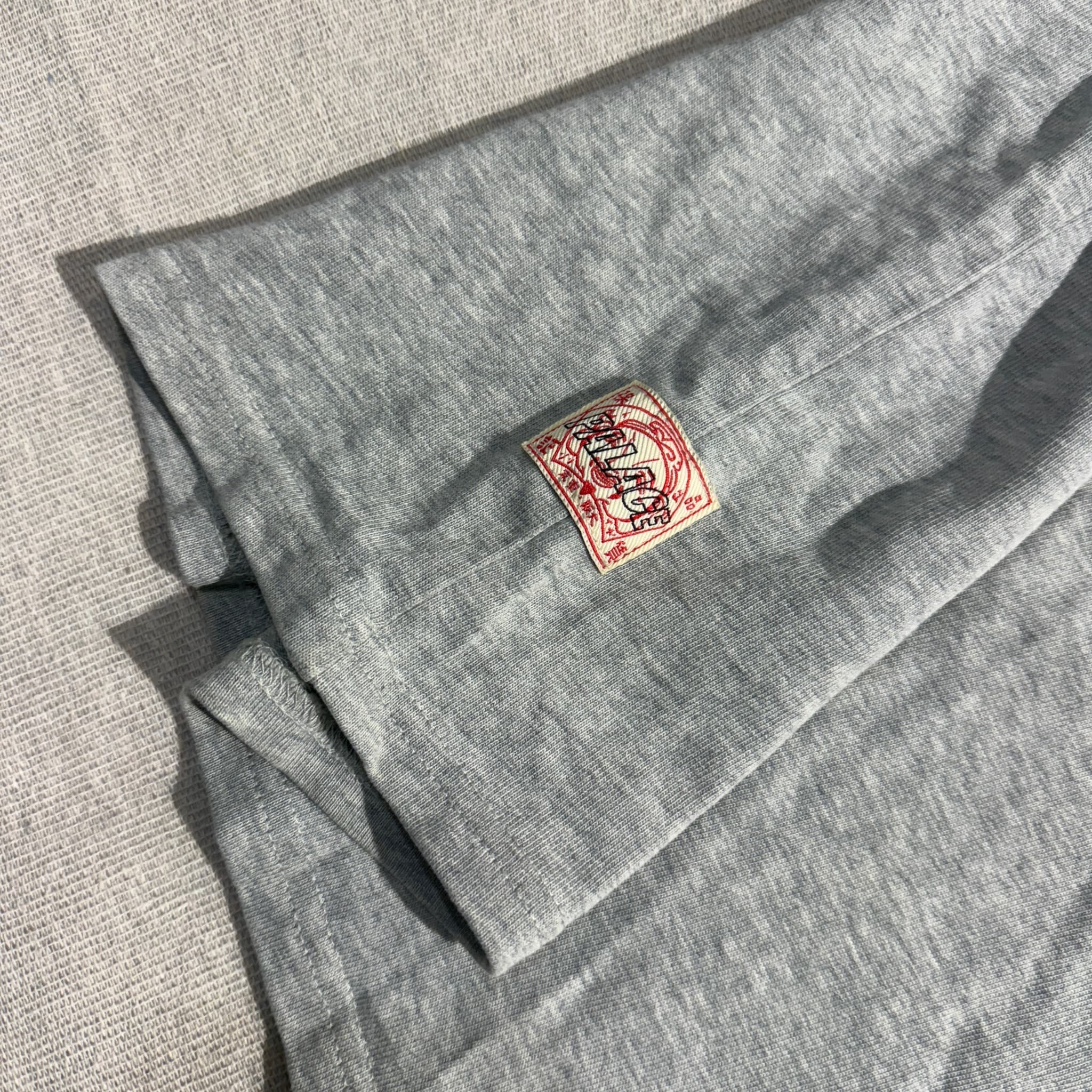 Evisu Seagull Logo Raglan T-Shirt Grey Navy Blue Size L — photo 4 of 6