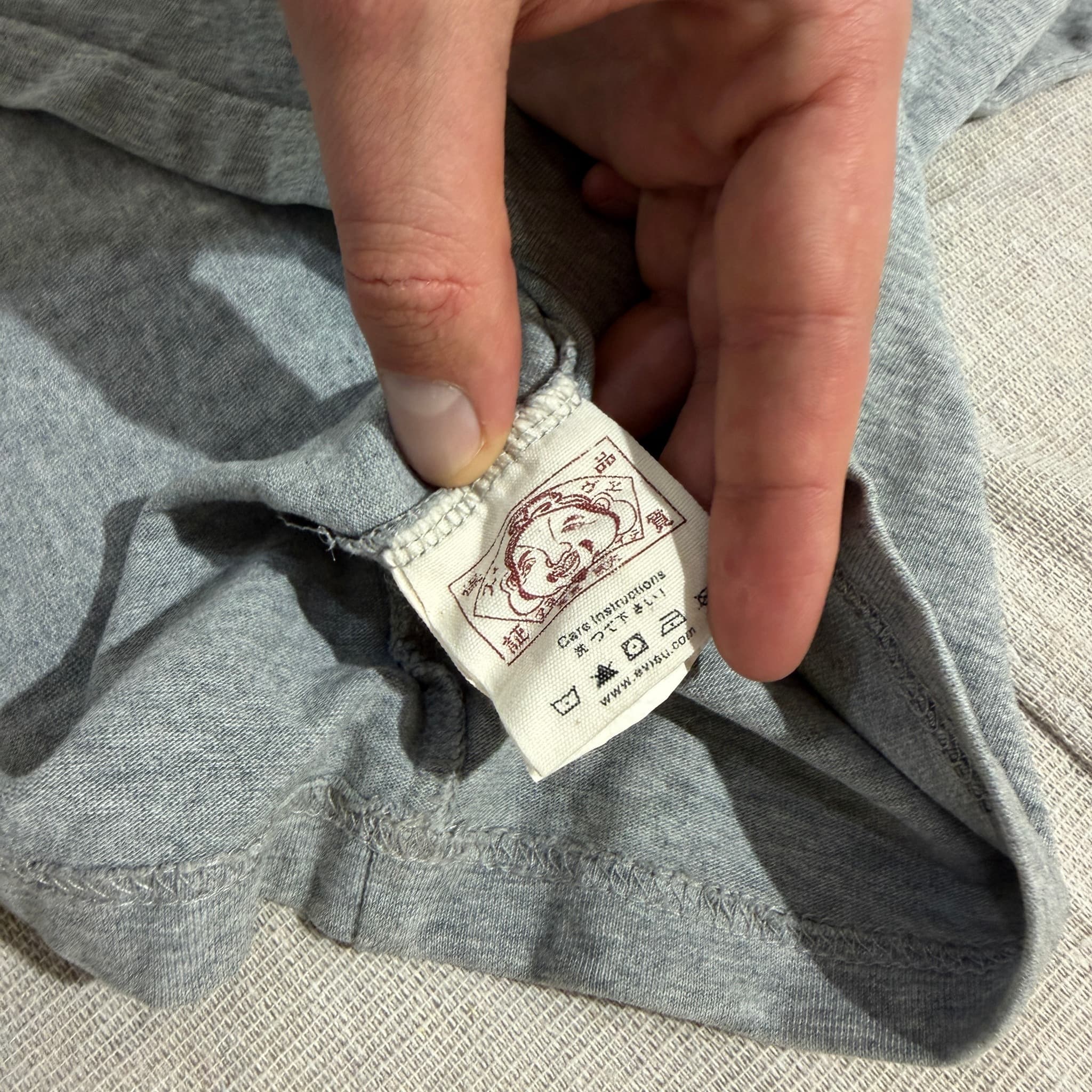Evisu Seagull Logo Raglan T-Shirt Grey Navy XXL — photo 4 of 7