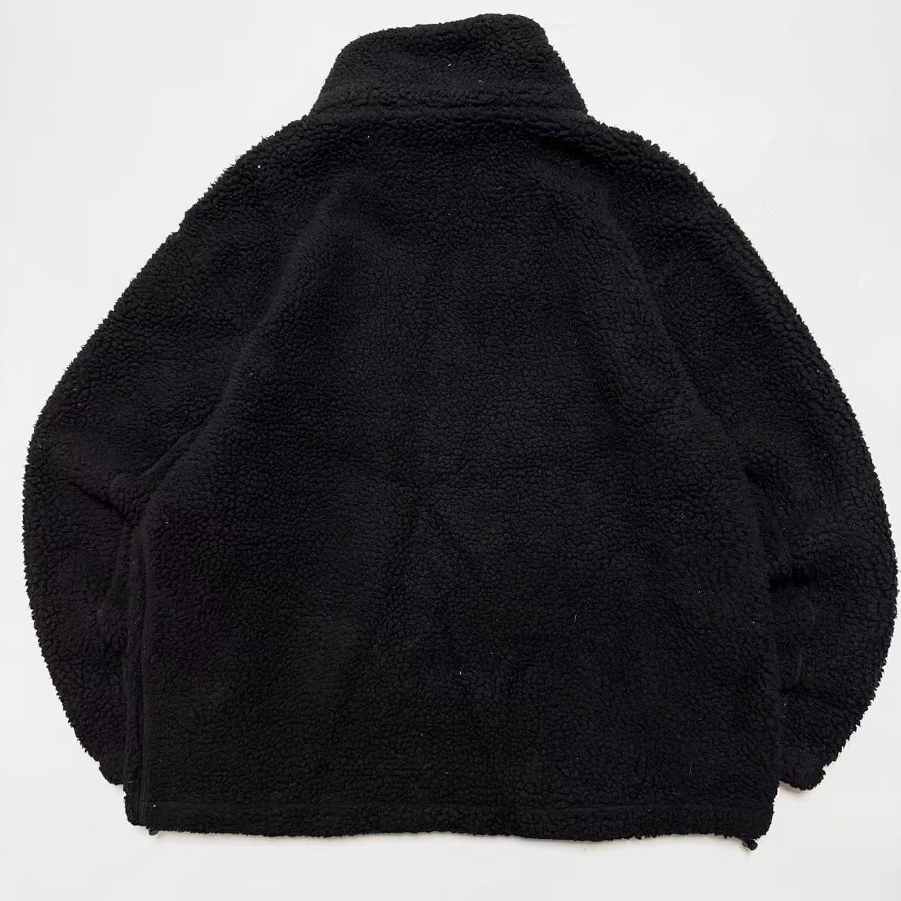 Evisu Seagull Logo Sherpa Fleece Jacket Black — photo 6 of 8