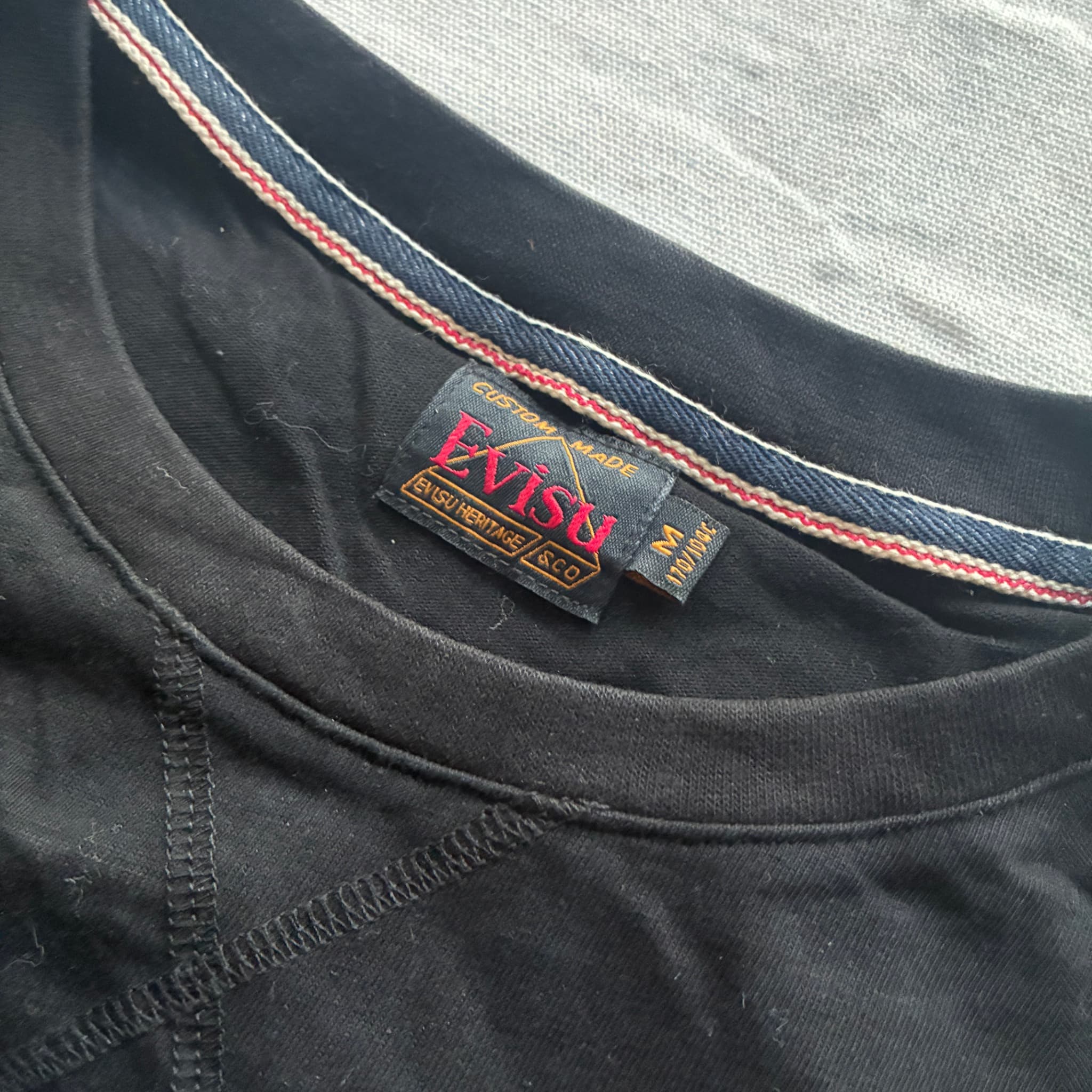 Evisu Superior Long Sleeve Graphic T-Shirt Black Size M — photo 4 of 7