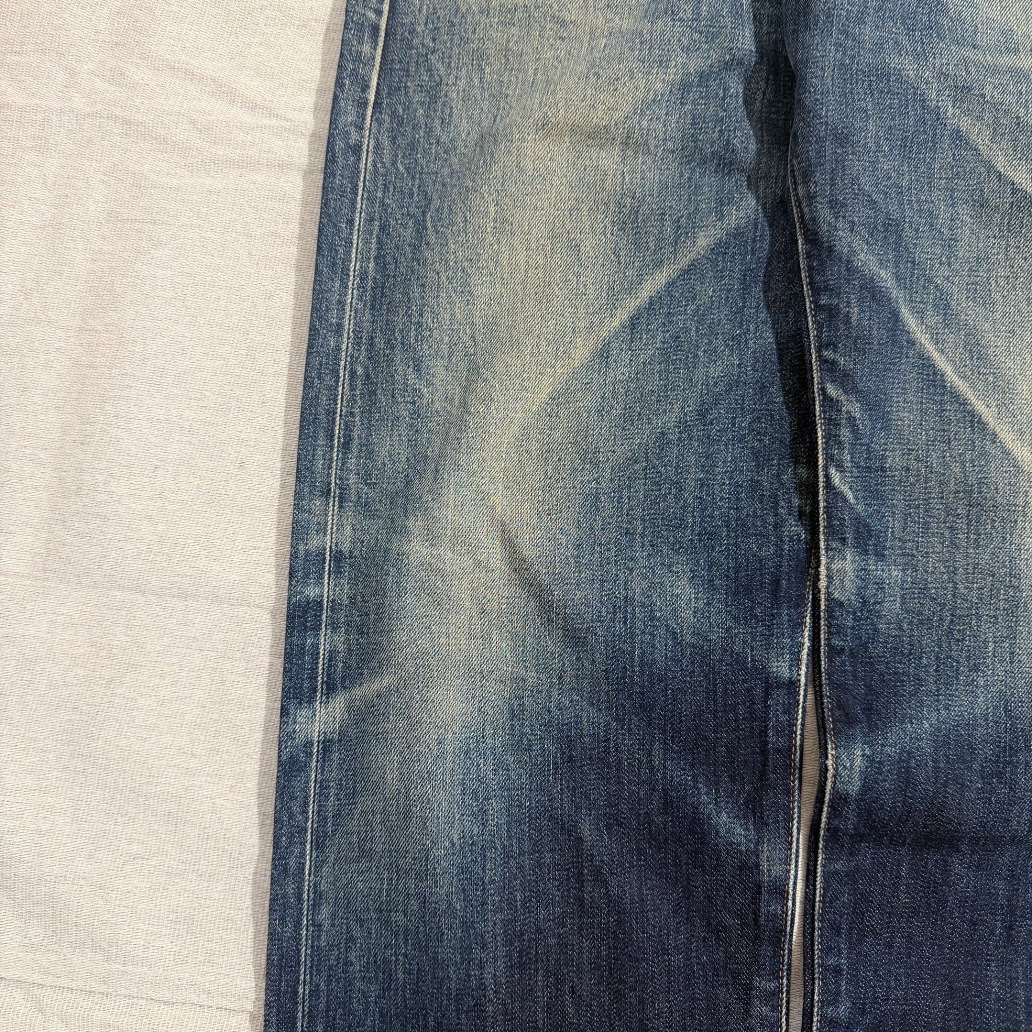 Evisu Vintage Selvedge Denim Jeans Blue Painted Pockets Size 32x34 — photo 9 of 11